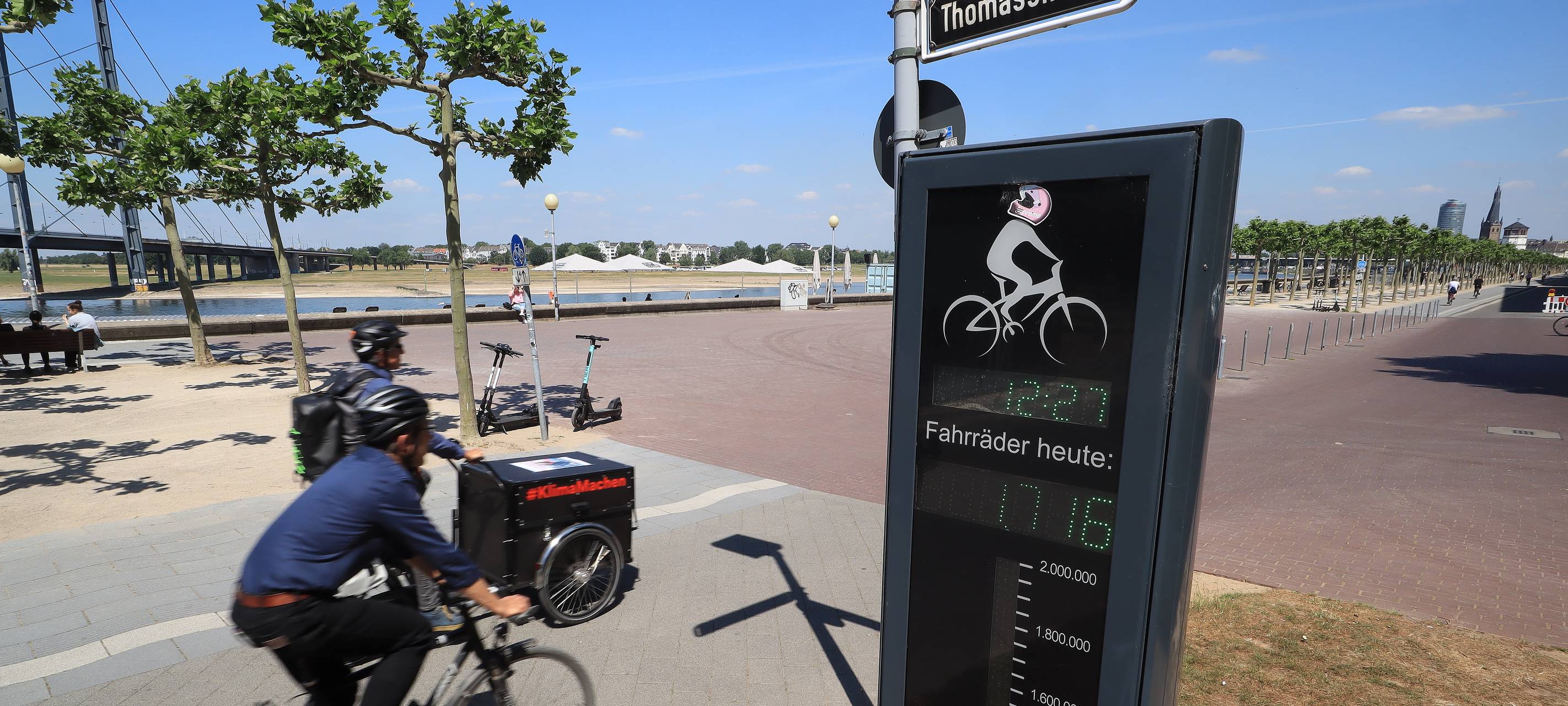 Düsseldorf: Rekordzahlen an den Fahrrad-Zählstellen