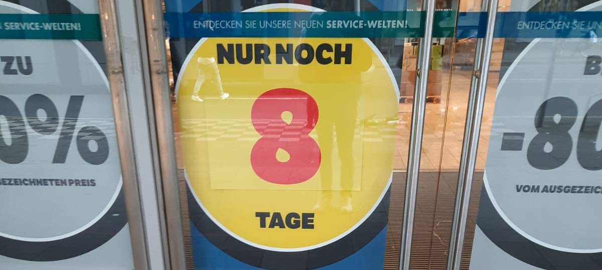 Letzte Schnäppchen bei Kaufhof