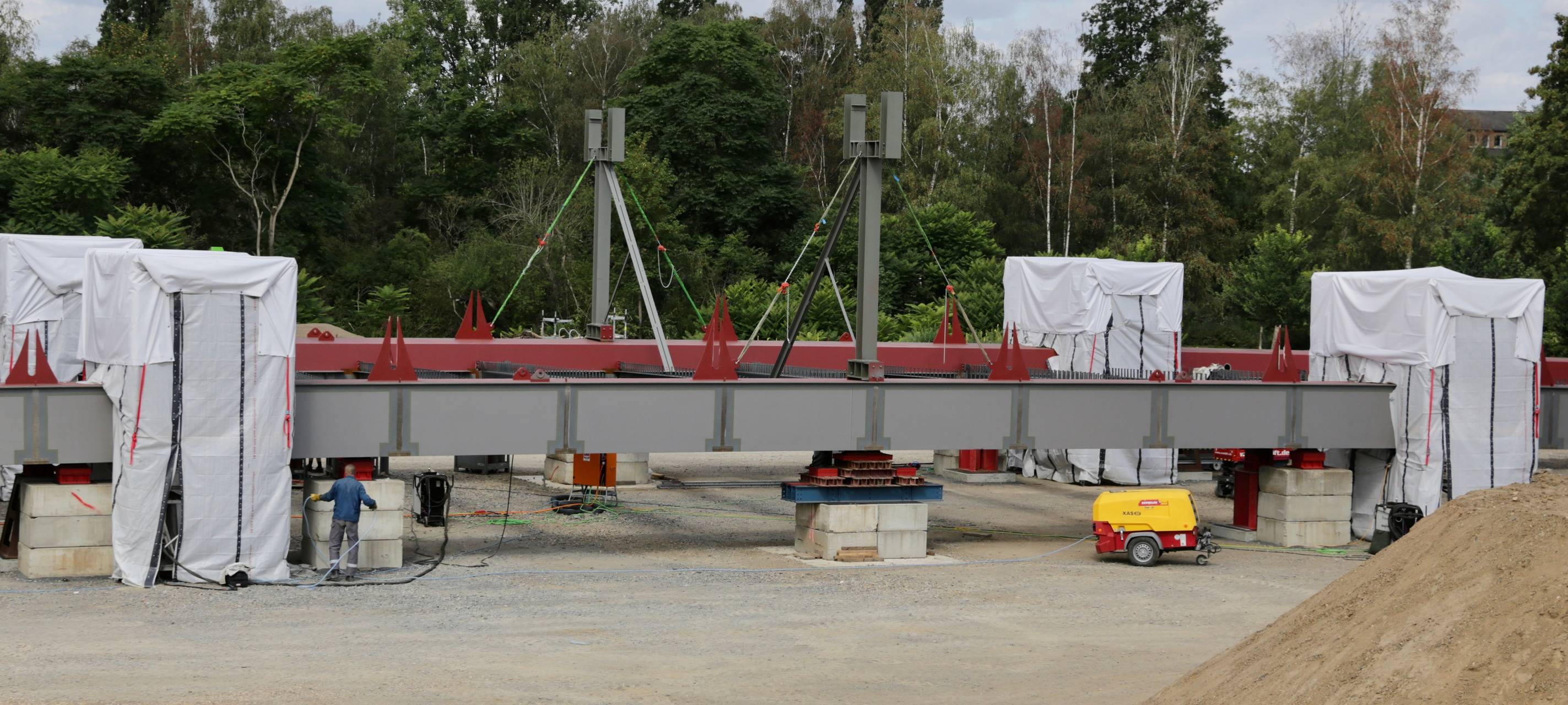 Bauarbeiten in Düsseldorf: Neue Brücke am Heerdter Lohweg