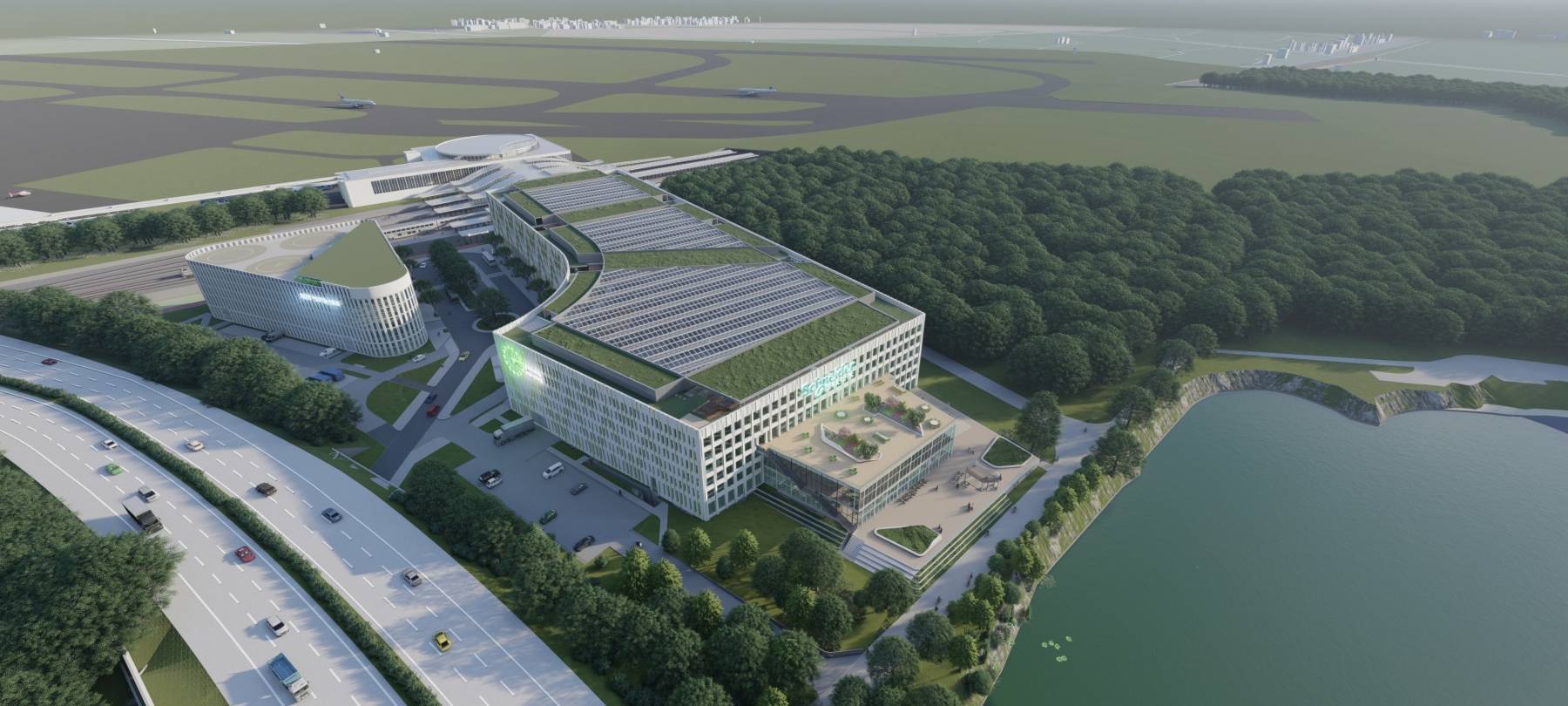 Düsseldorfer Flughafen und EUREF-Campus arbeiten zusammen