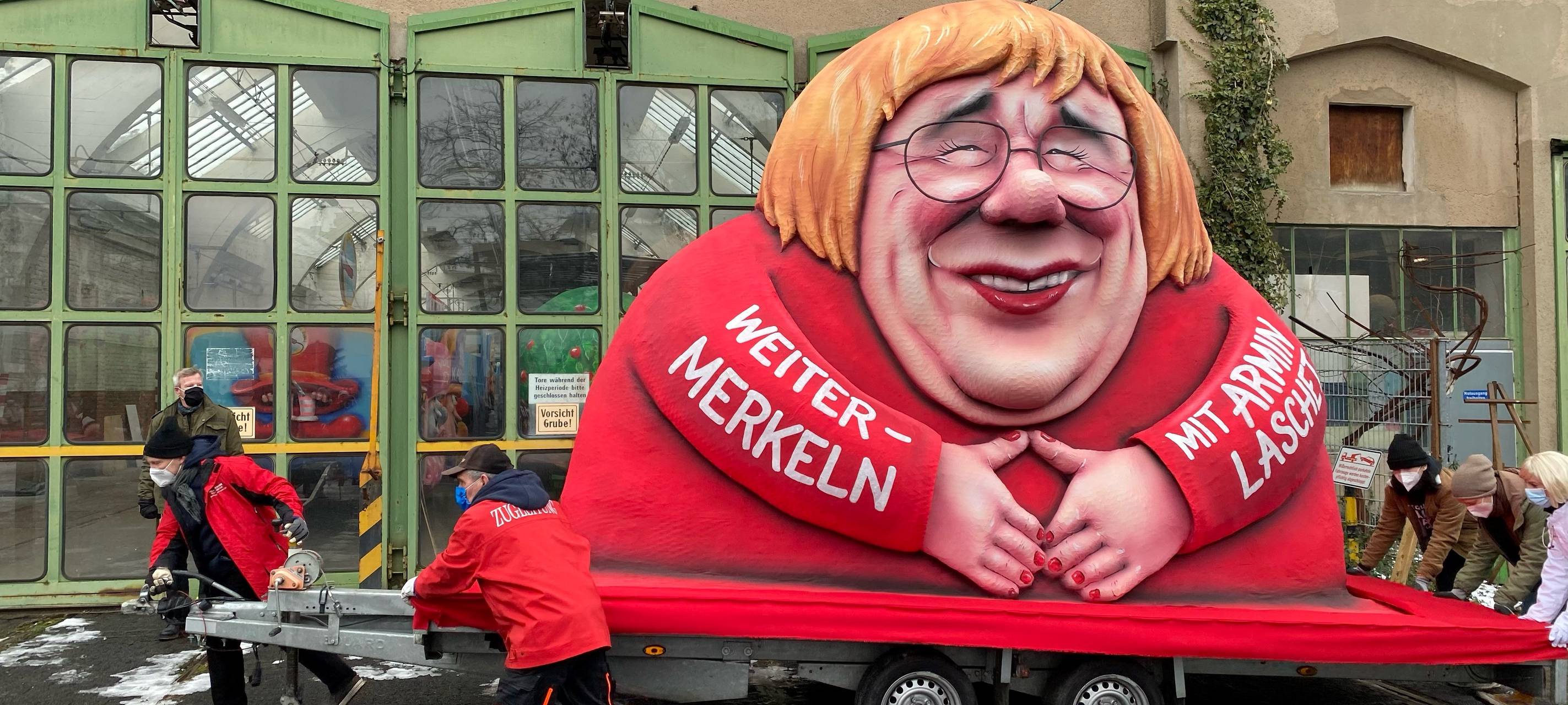 Rosenmontag in Düsseldorf: Die Mottowagen 2021