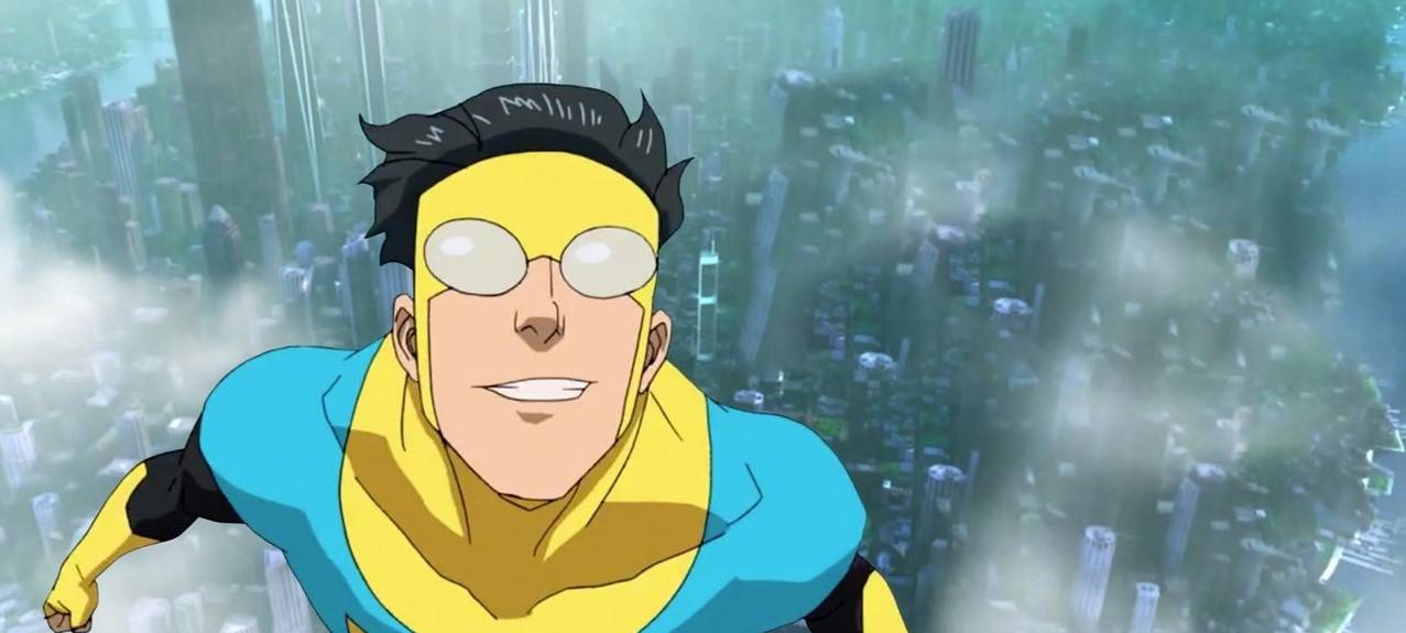 Invincible lernt fliegen.