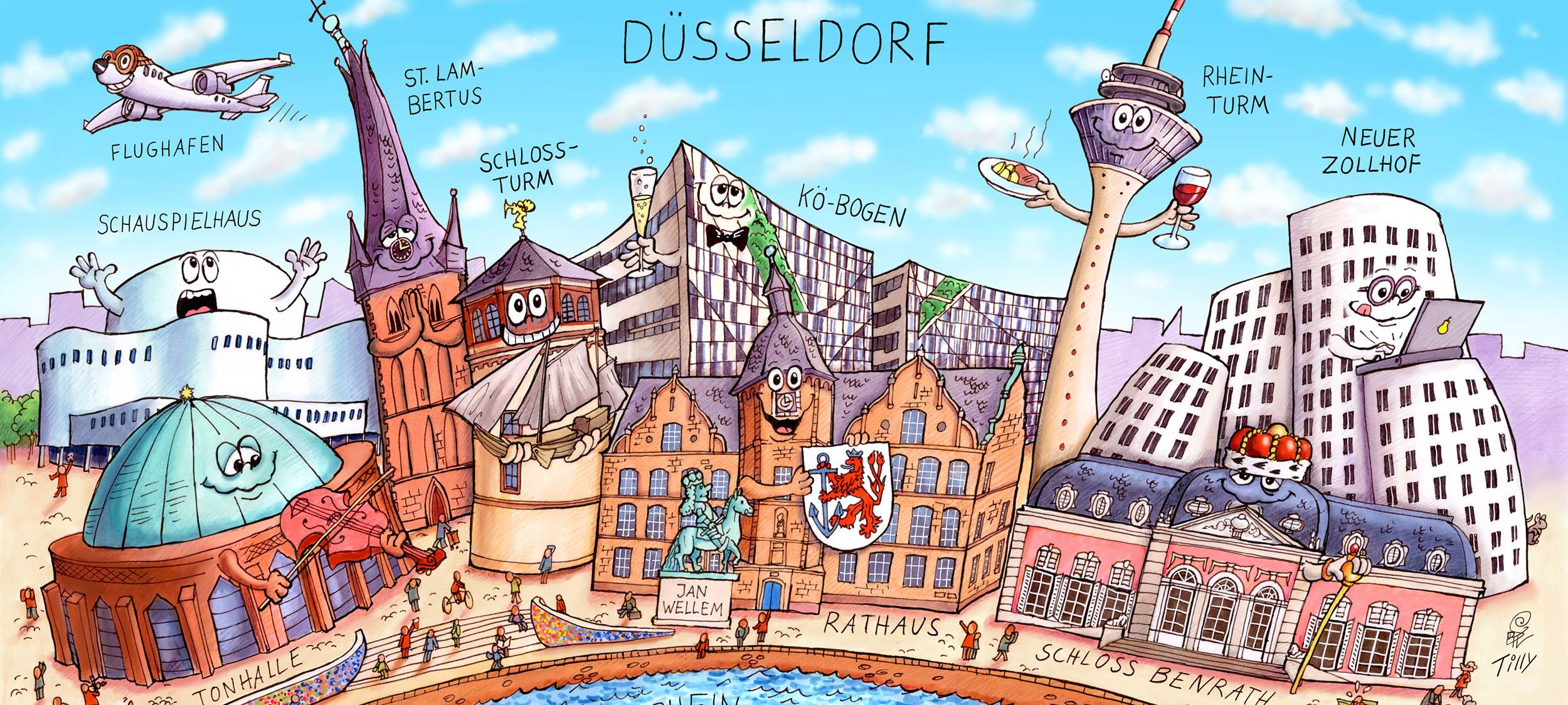 Düsseldorf: Wagenbauer Tilly hat 27 Städte porträtiert