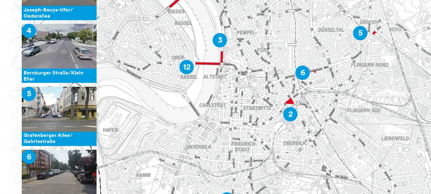 Übersicht: Die Düsseldorfer Sommerbaustellen 2021