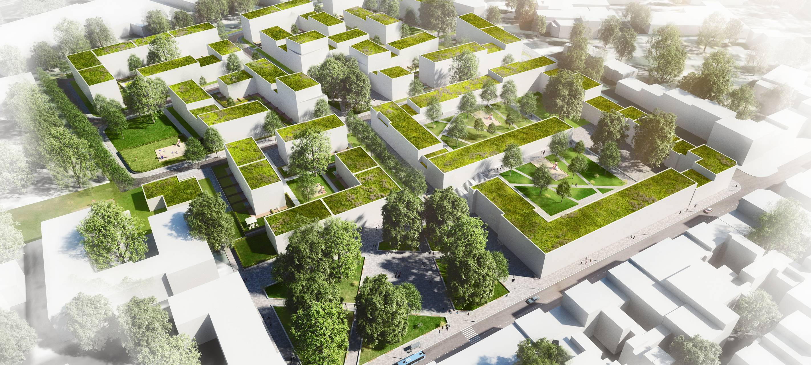 Neues Wohnviertel in Rath