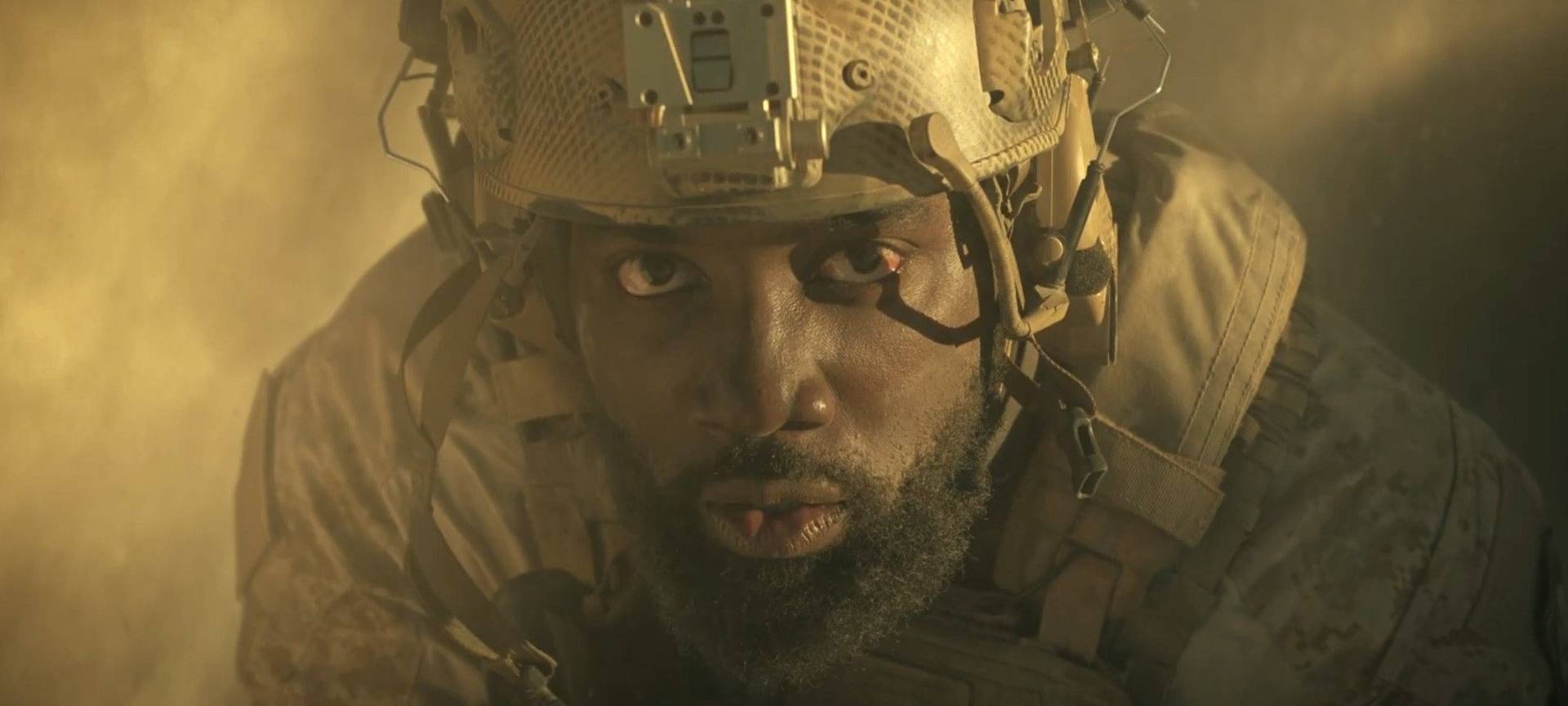 Ein Soldat im Kampf gegen die Aliens.