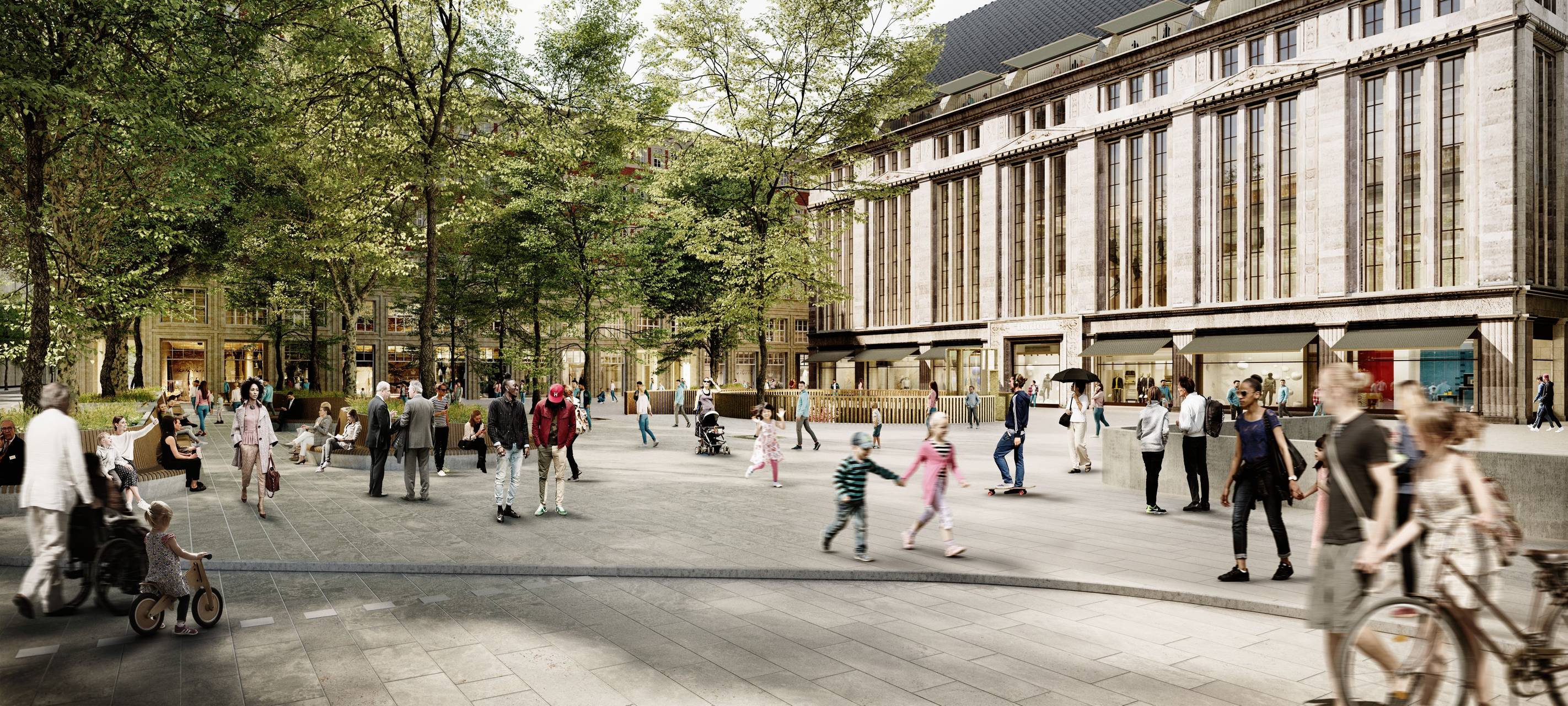 Düsseldorf - Heinrich-Heine-Platz verändert sich deutlich