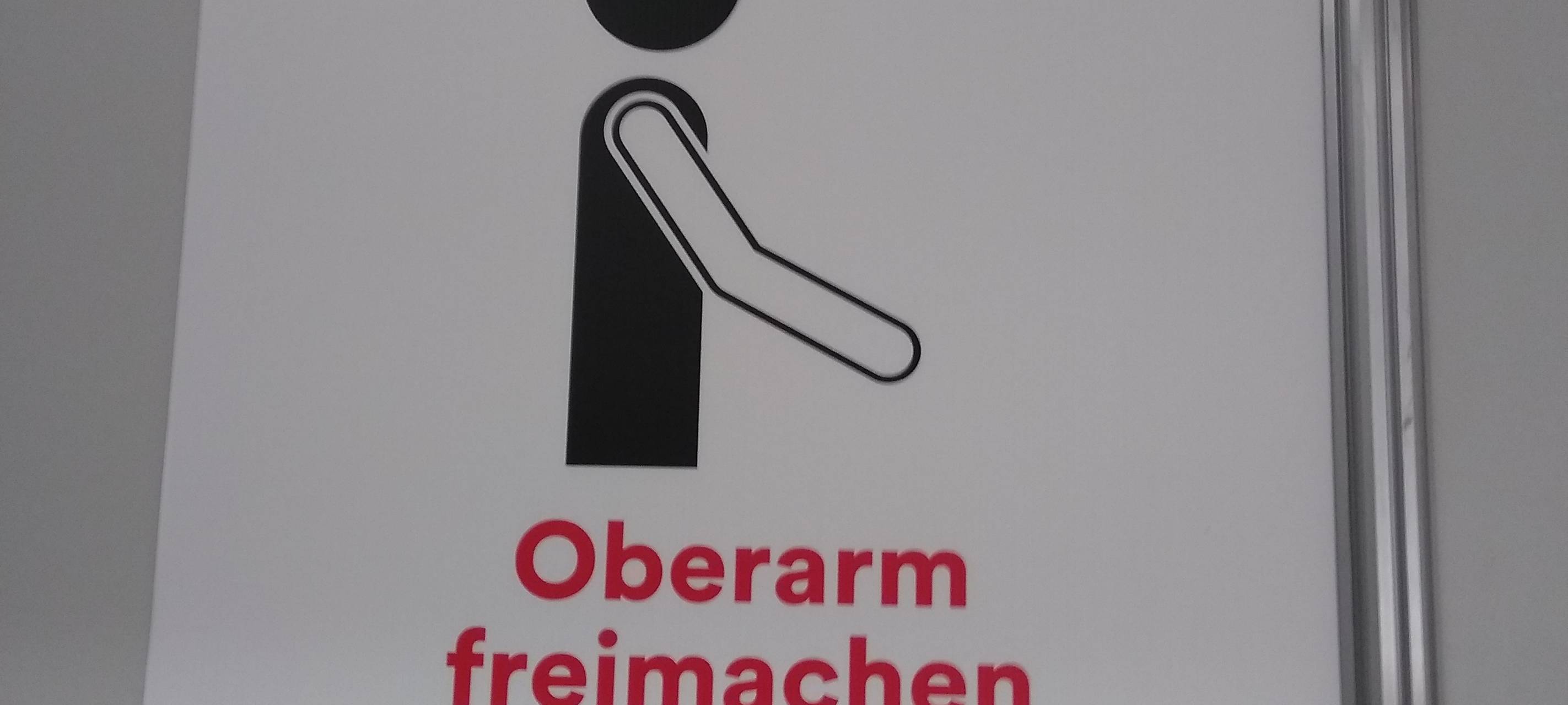 Düsseldorfer Impfzentrum 2.0 hinter dem Hauptbahnhof