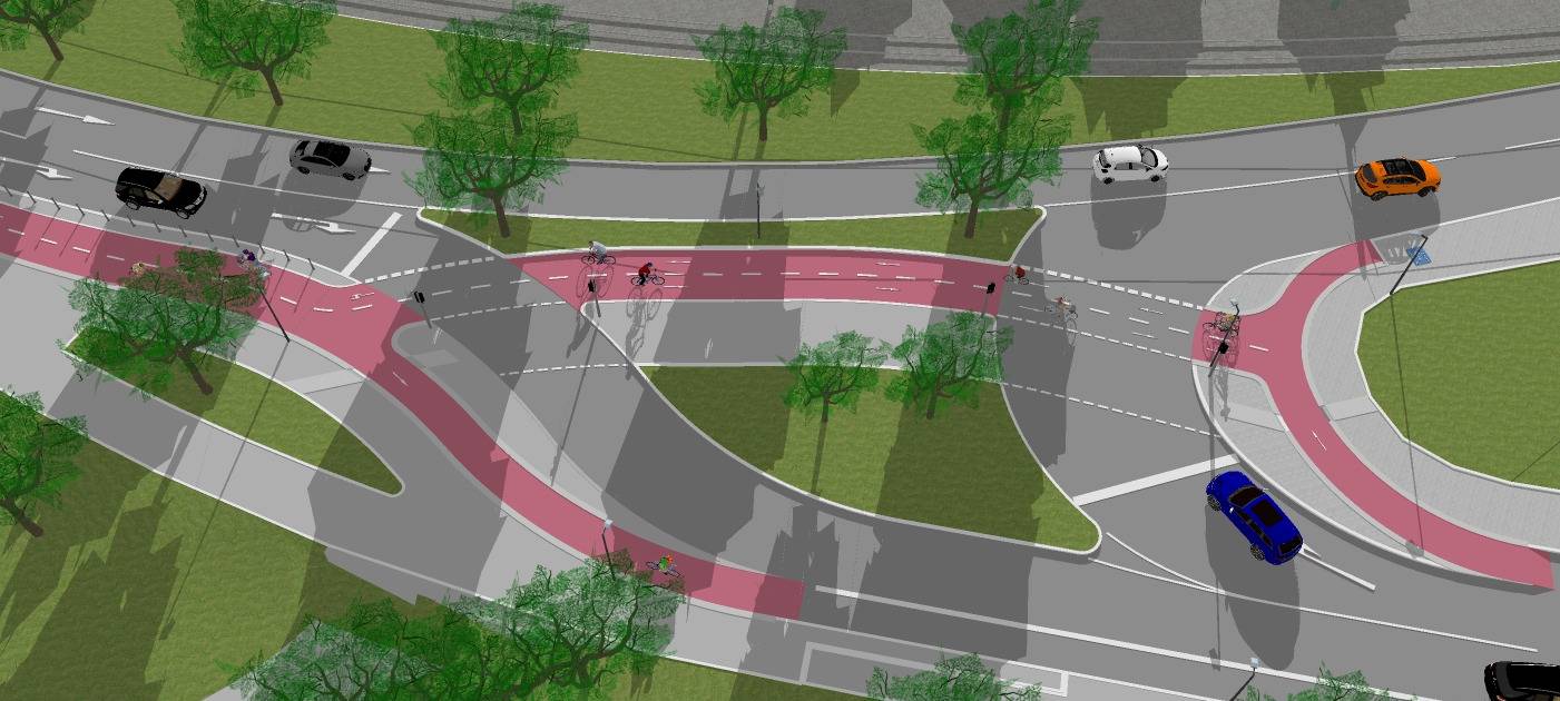 Düsseldorf: Hofgartenrampe wird für den Radverkehr ausgebaut