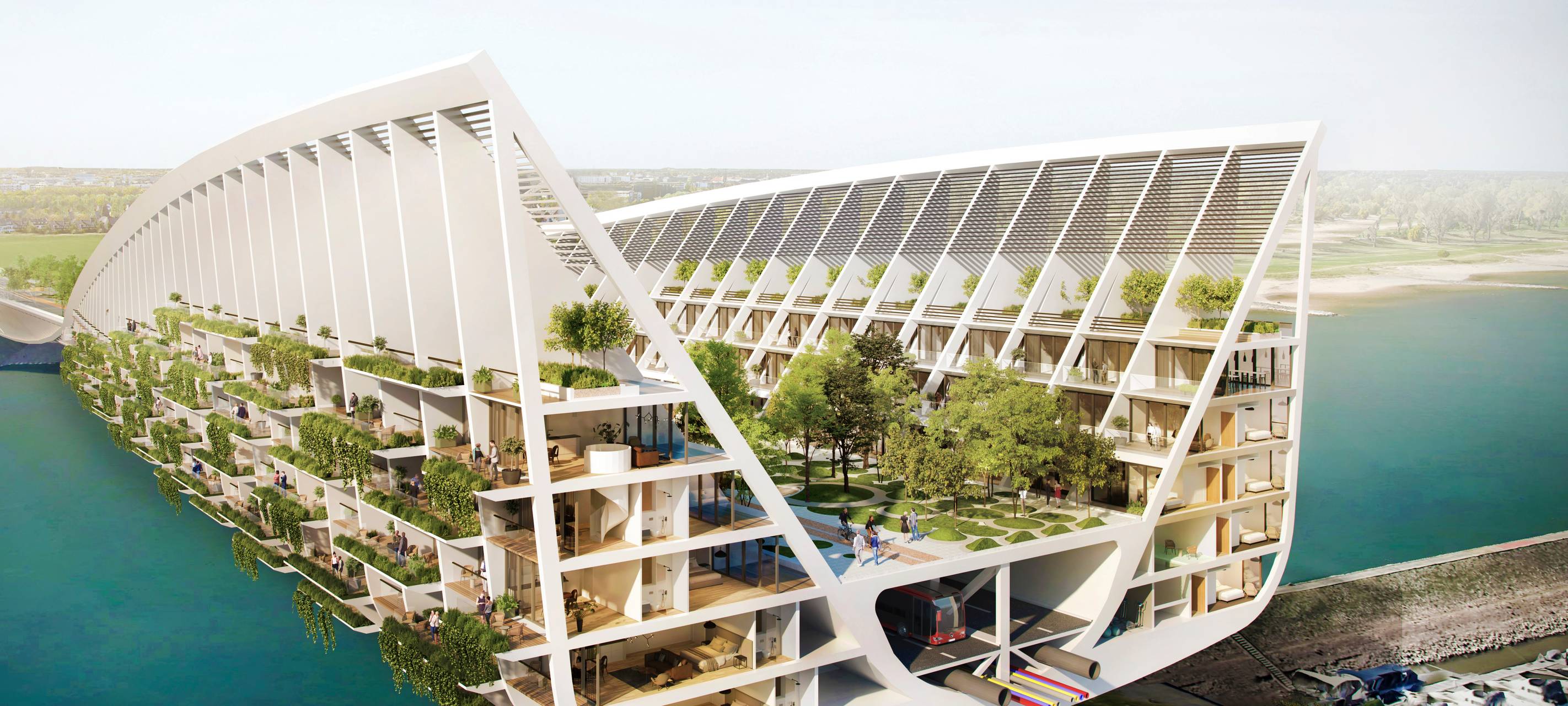 „Green Bridge“ als neue Theodor-Heuss-Brücke in Düsseldorf?