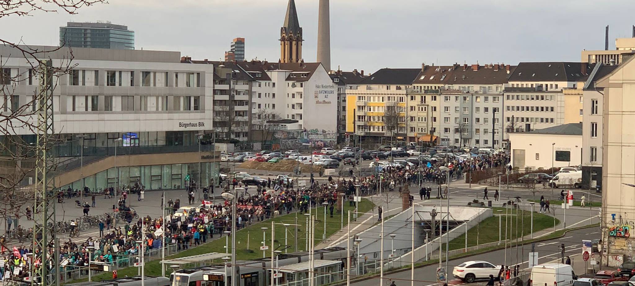 Heute wieder Demonstrationen in Düsseldorf