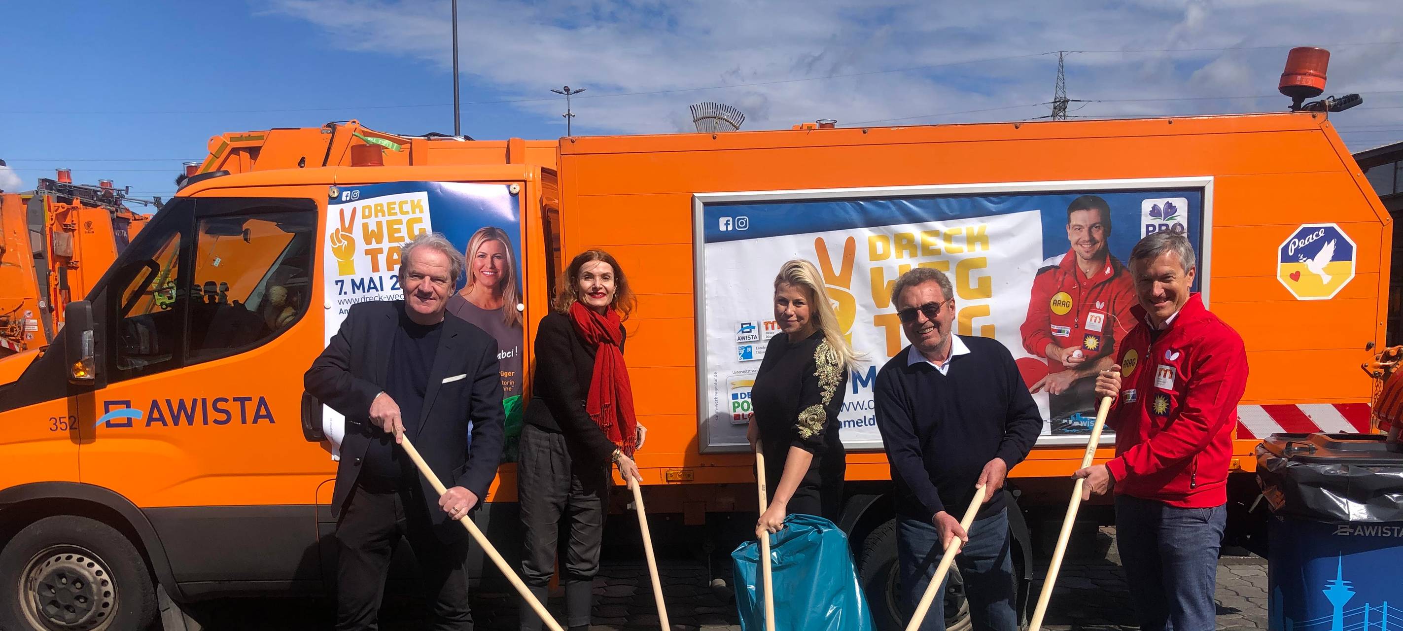 8000 Freiwillige haben in Düsseldorf Müll gesammelt