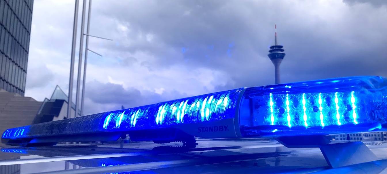 "Blaulichtmeile" in Düsseldorf