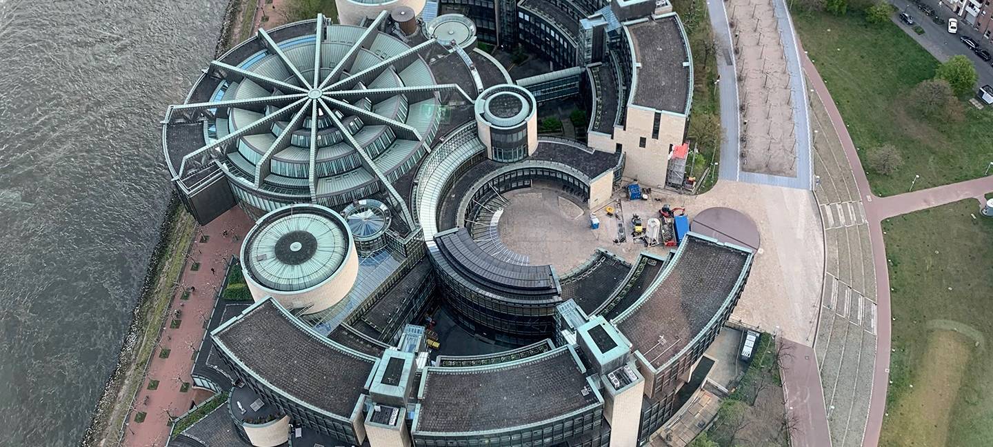 Rentenstreit: Feuerwehr-Protest am Düsseldorfer Landtag