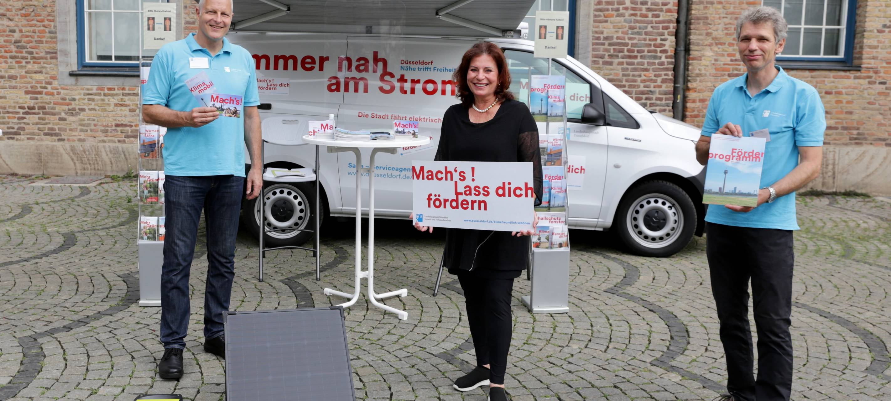 Klimamobil in Düsseldorf unterwegs