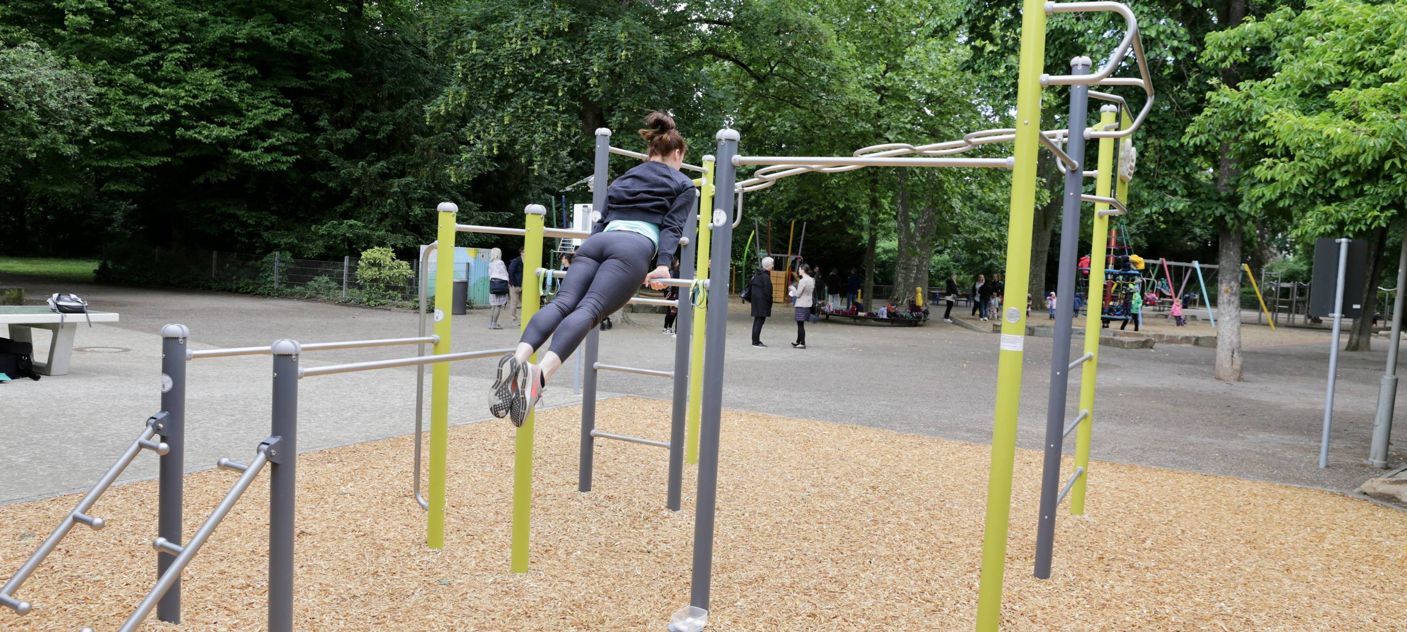 Spielplatz im Düsseldorfer Florapark wieder da