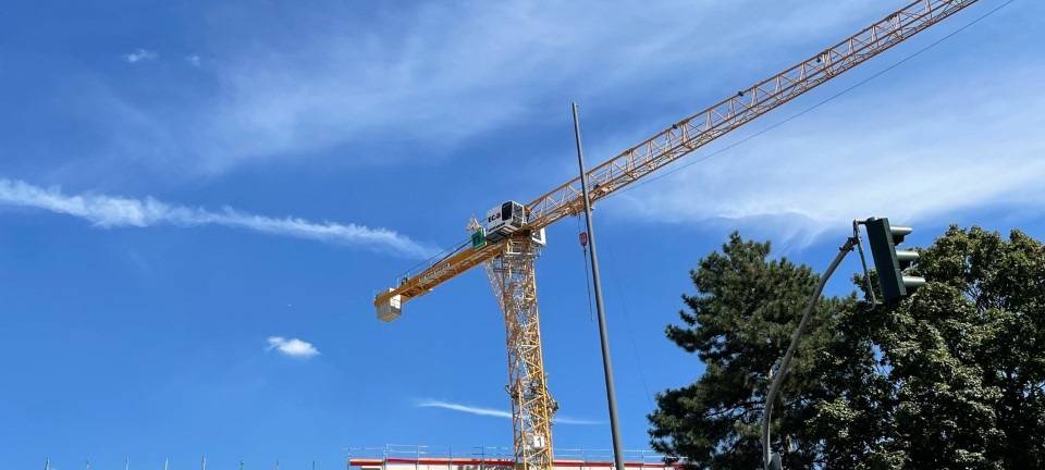 Düsseldorf: Richtfest auf der "Grand Central" Großbaustelle