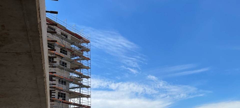 Düsseldorf: Richtfest auf der "Grand Central" Großbaustelle