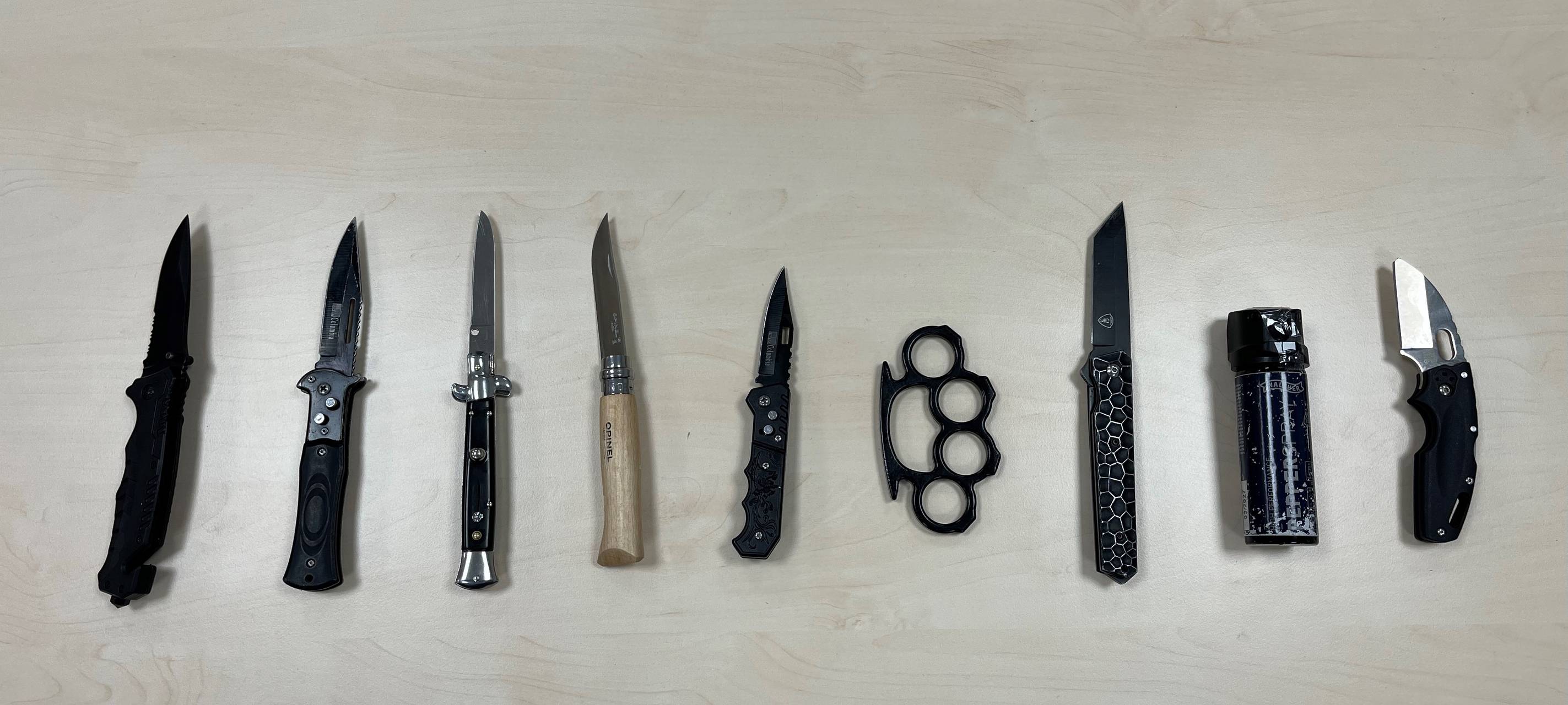 231 Waffen in Düsseldorfer Waffenverbotszone sichergestellt