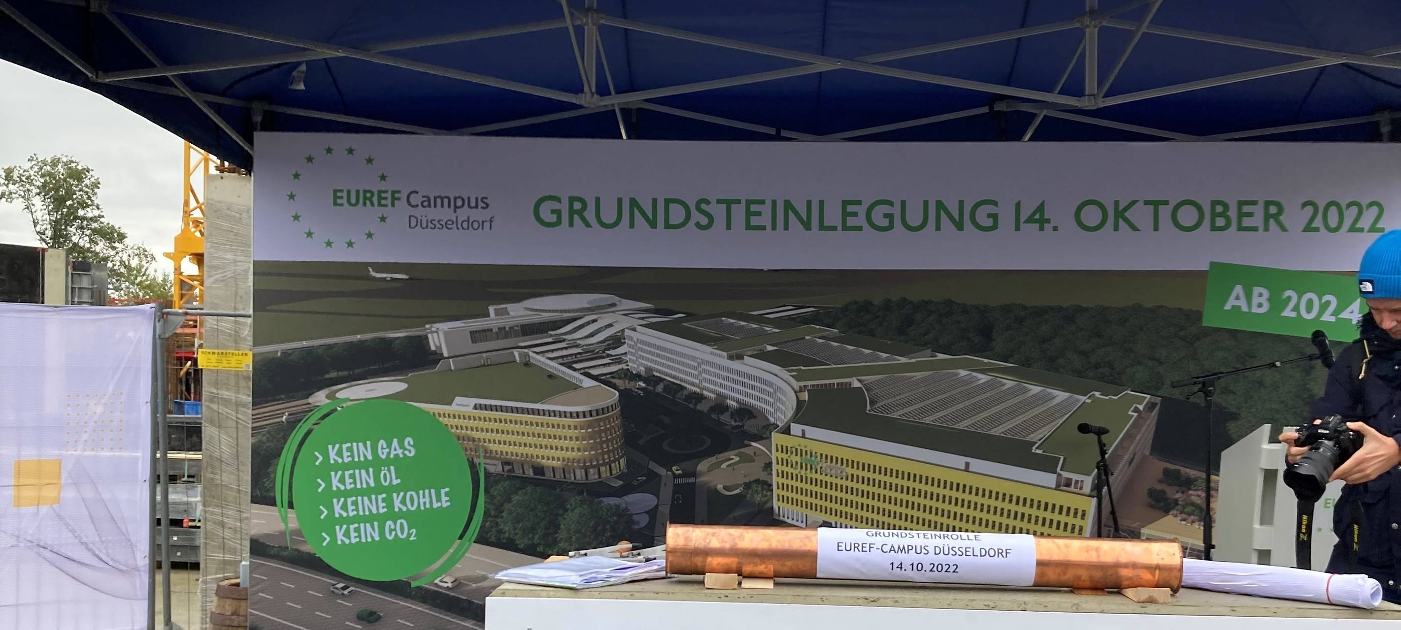 Düsseldorf - Grundsteinlegung EUREF-Campus
