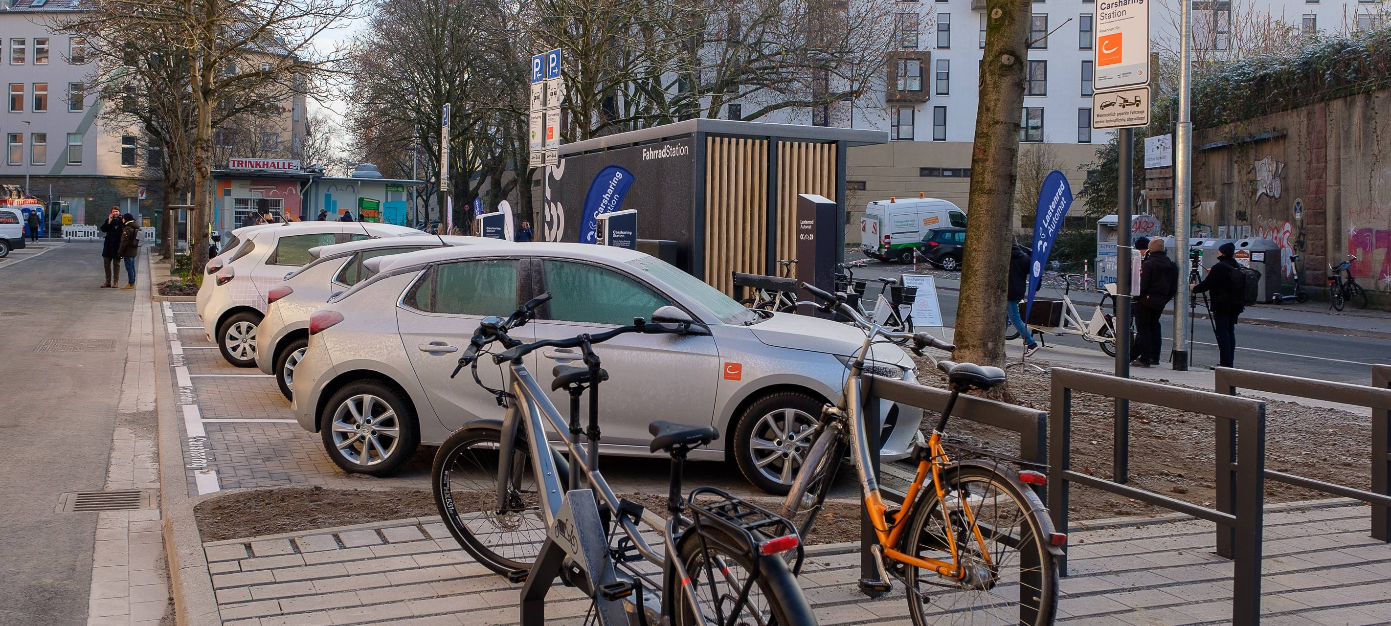 Düsseldorf: neue Mobilitätsstation in Unterbilk