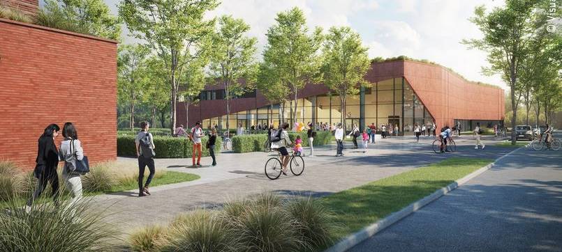 Grundsteinlegung am Düsseldorfer Luisengymnasium