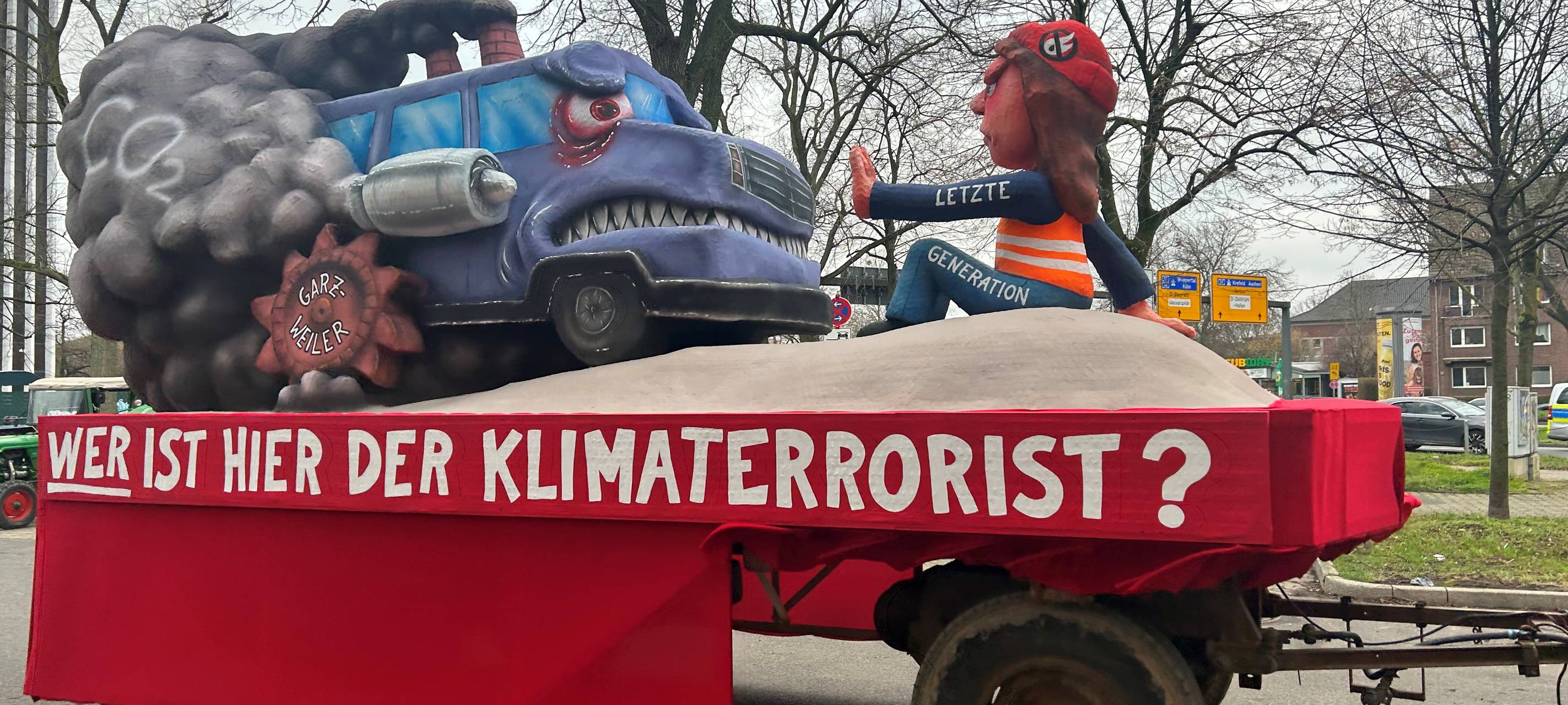 Die Mottowagen vom Düsseldorfer Rosenmontagszug 2023