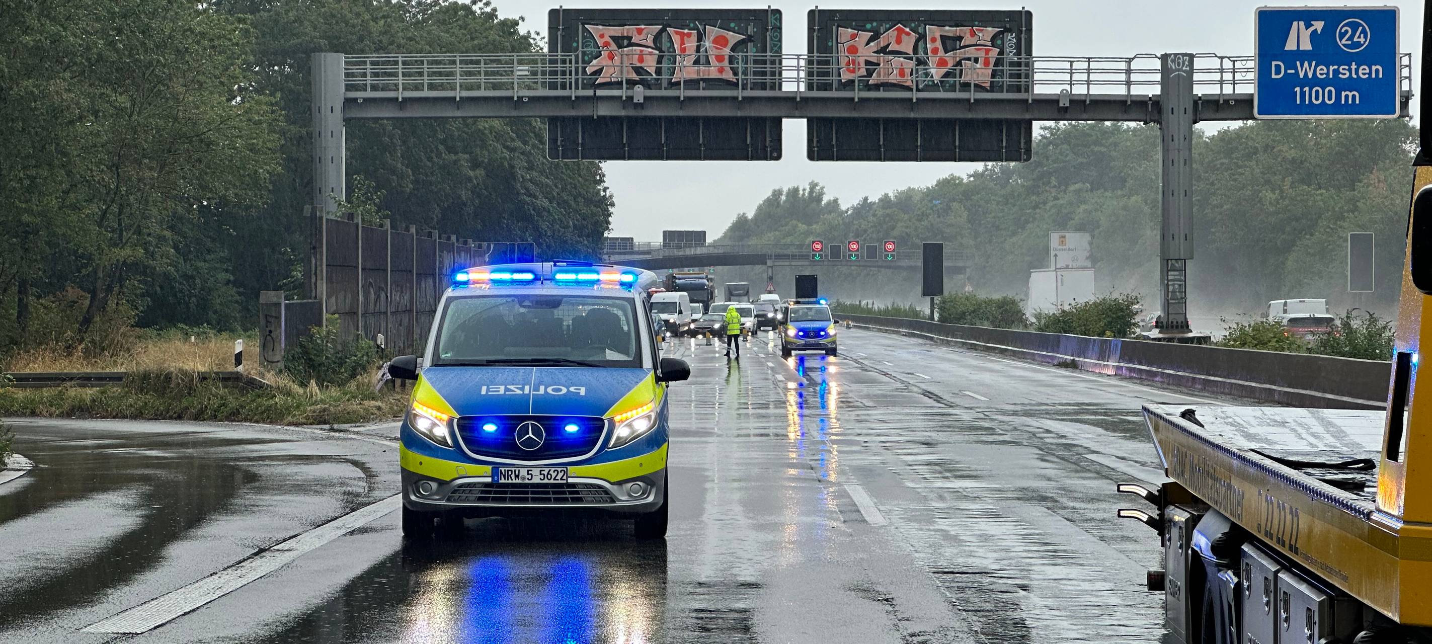 Unfall im Düsseldorfer Süden