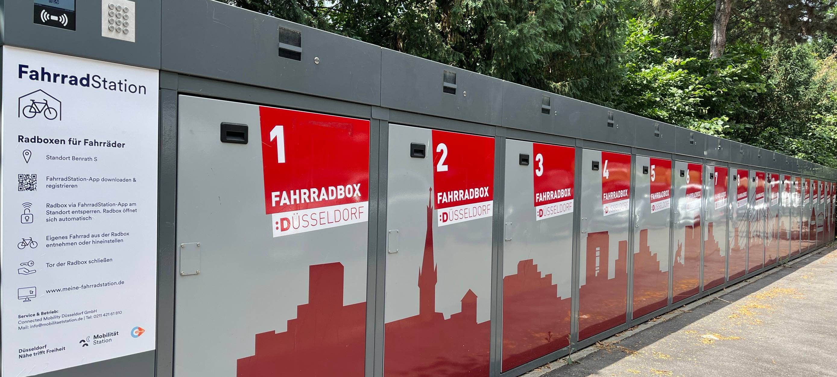 Fahrradstationen der Landeshauptstadt Düsseldorf.