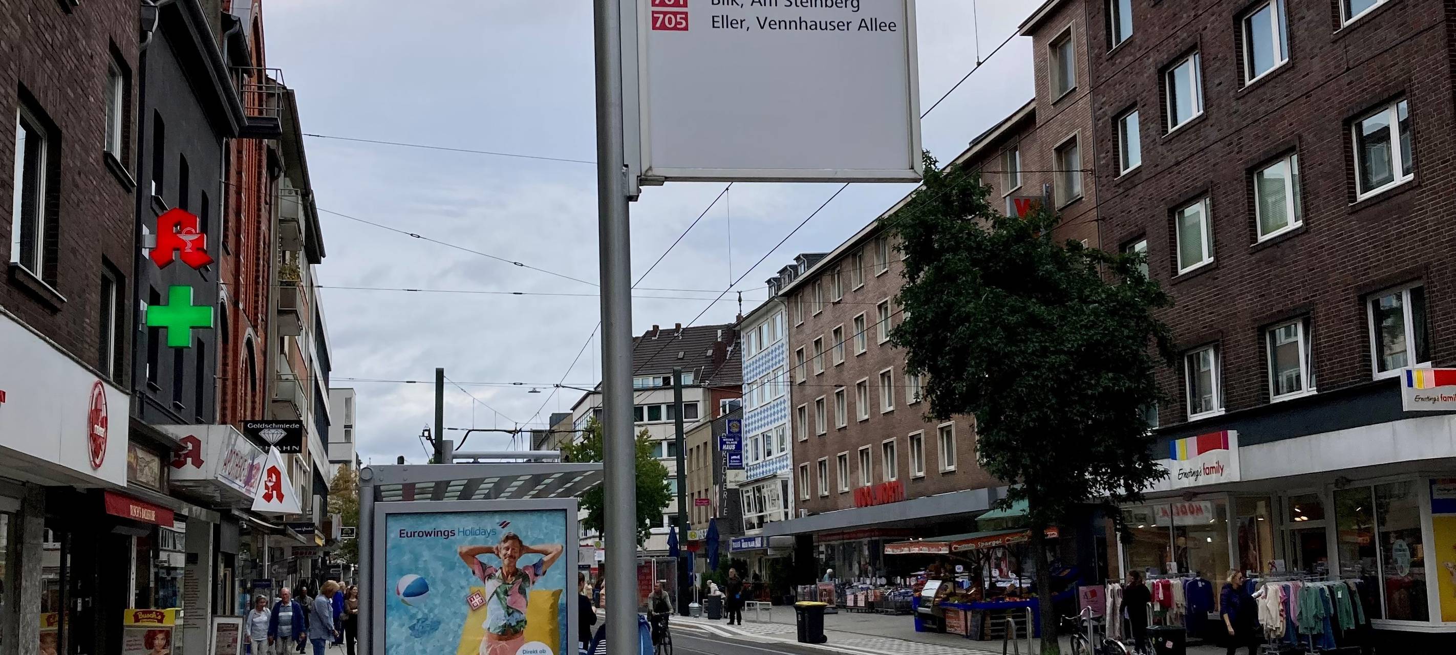 Düsseldorf: Umbau der Haltestelle "Dreieck" fertig