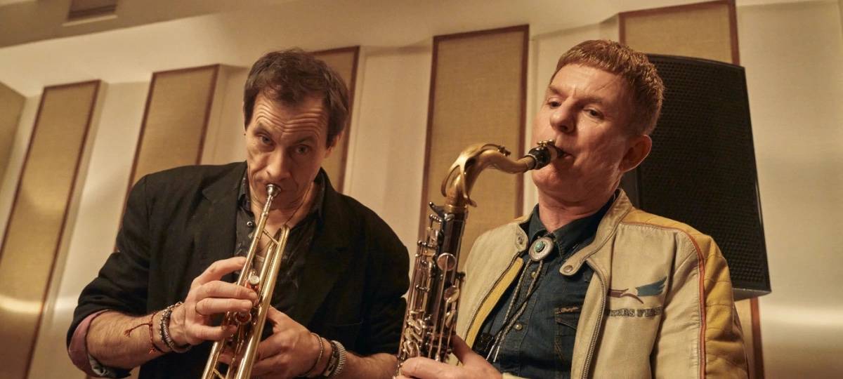 Die beiden Musiker in ihrem Element.