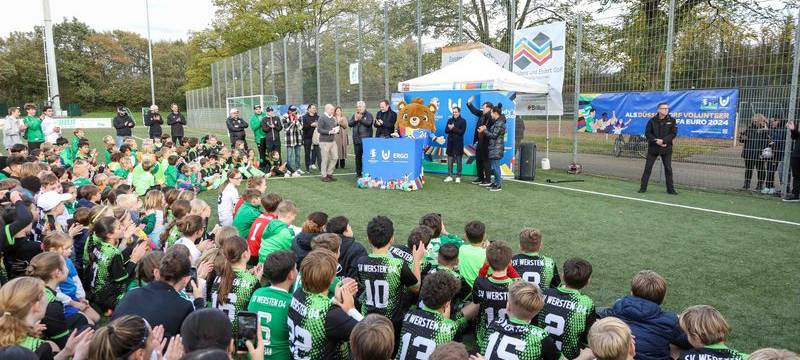 Fan Zonen während der Fußball-EM in Düsseldorf