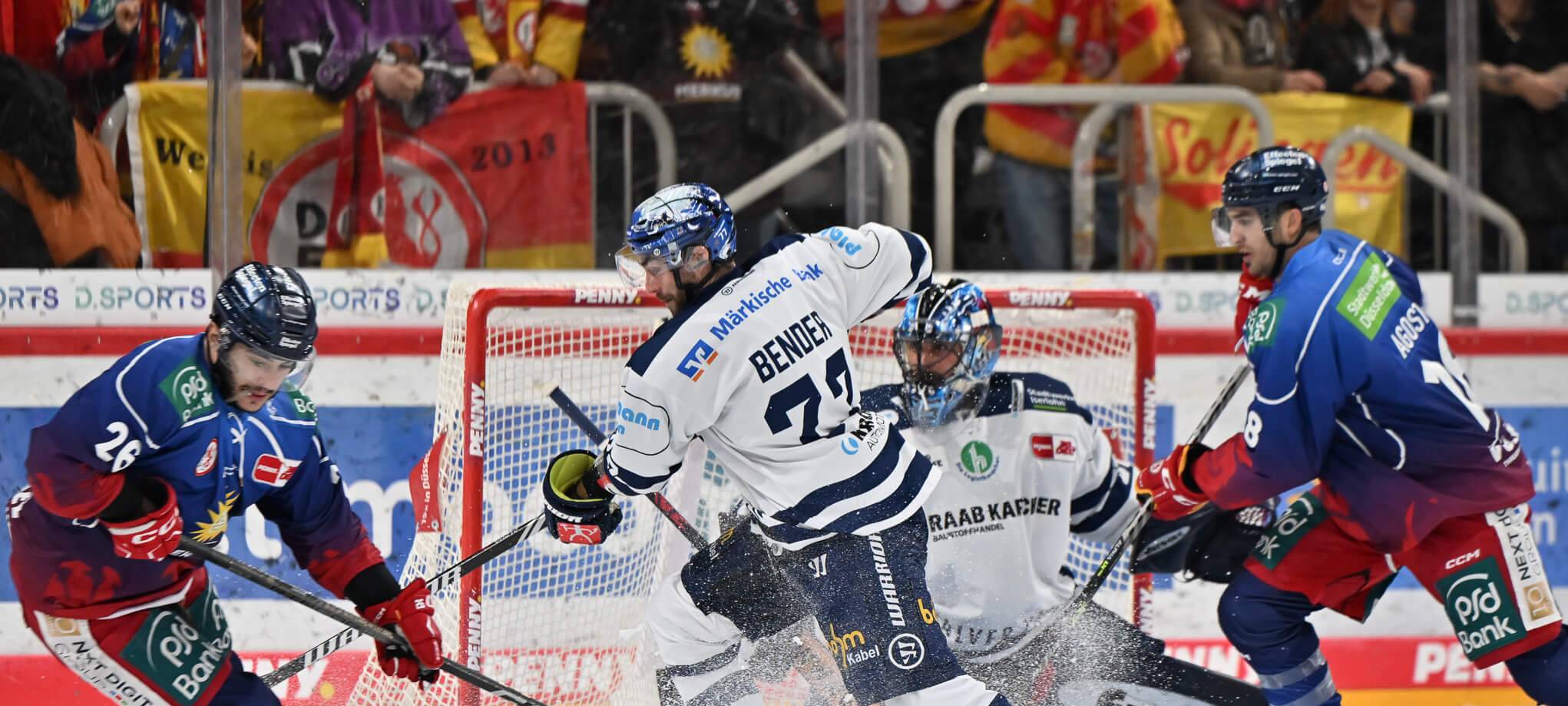 Düsseldorfer EG schlägt Iserlohn mit 2:1