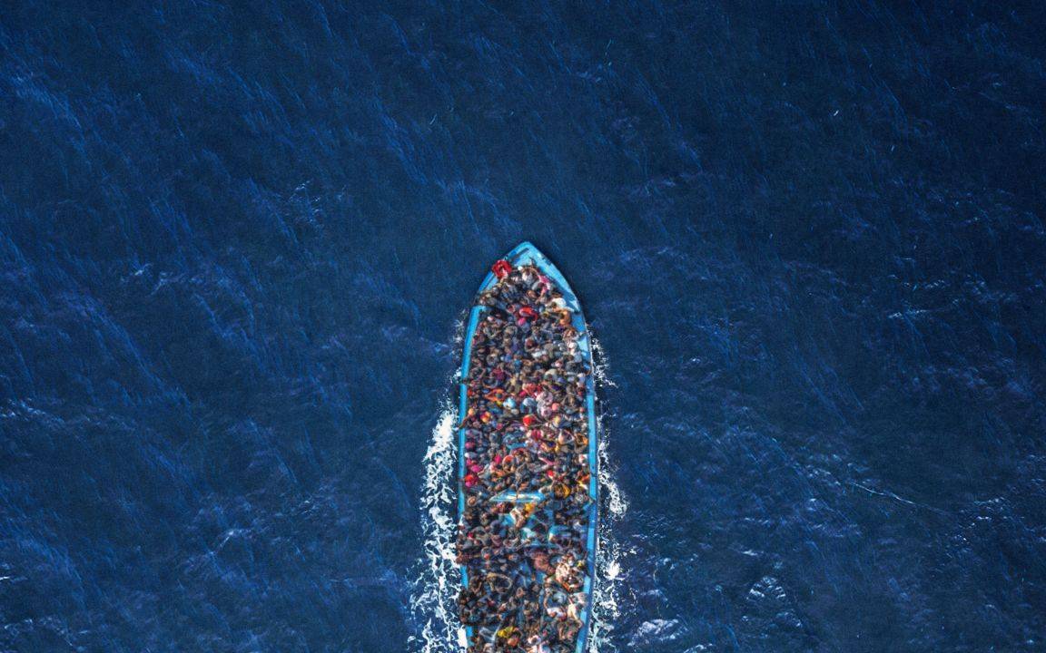 Das Flüchtlingsboot ging unter.