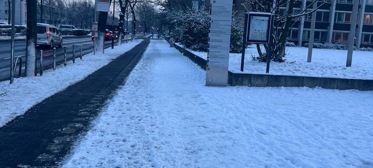 ADFC Düsseldorf: Zufrieden mit Räumung der Radwege