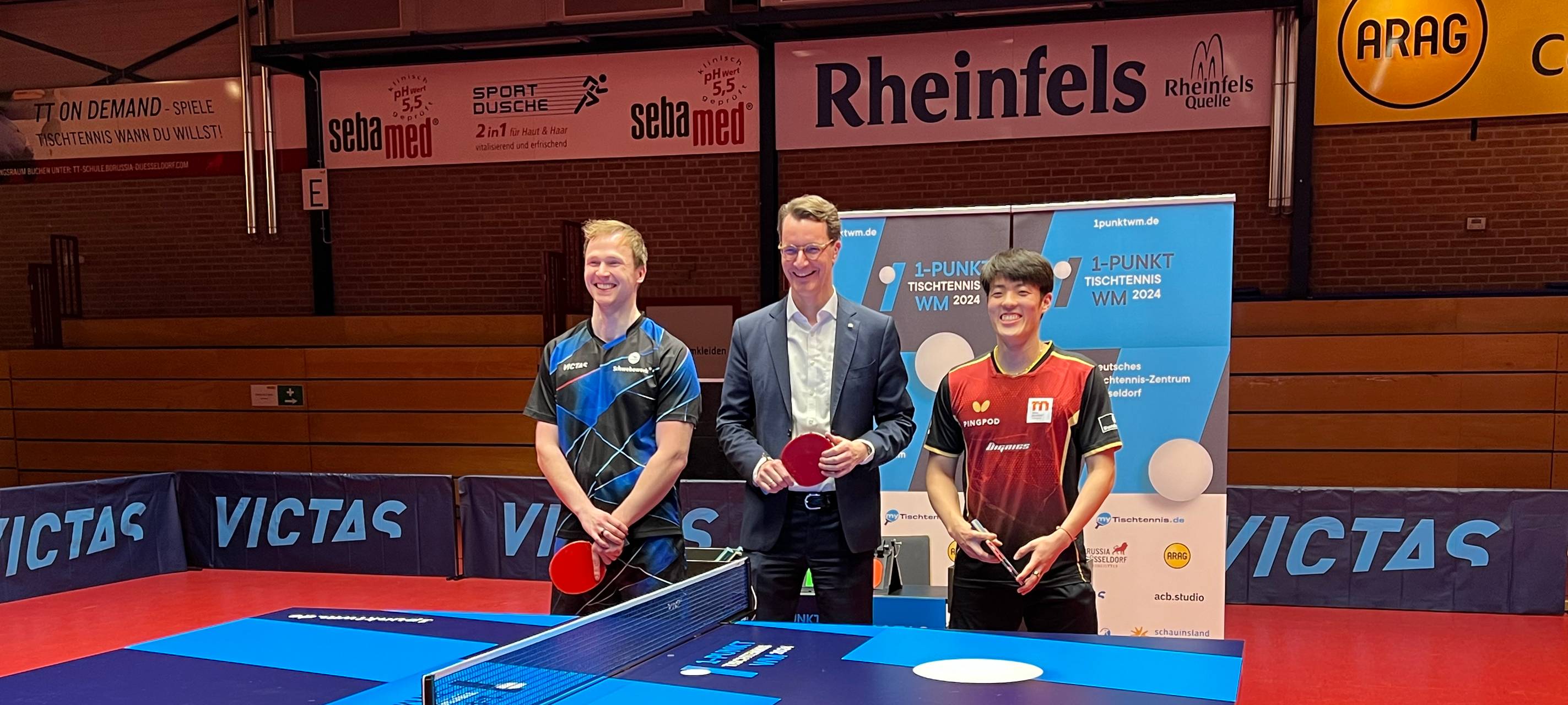 Düsseldorf: 1-Punkt-Weltmeisterschaft im Tischtennis