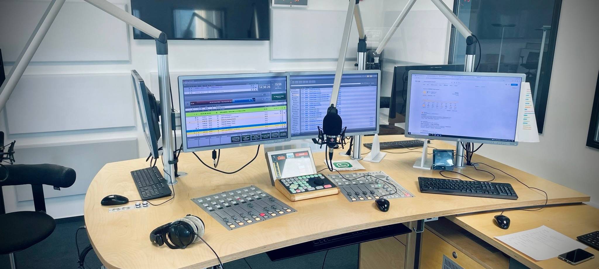 Das Studio von Antenne Düsseldorf.