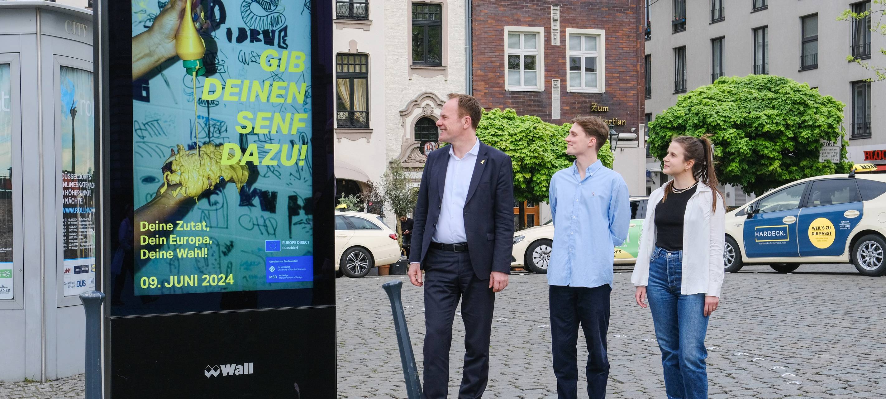 Düsseldorf: Plakatkampagne zur Europa-Wahl