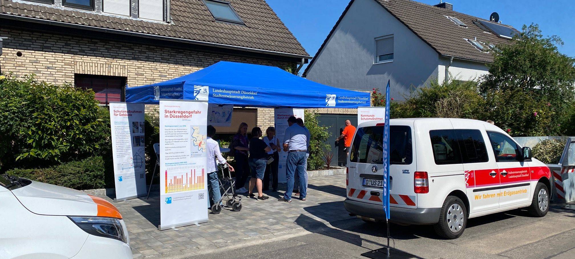 Stadt Düsseldorf informiert über Starkregen