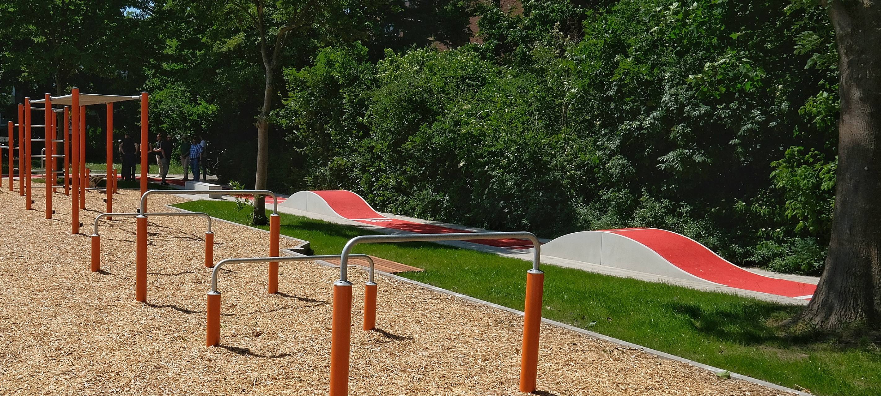 Düsseldorf-Düsseltal mit neuem "Bewegungspark"