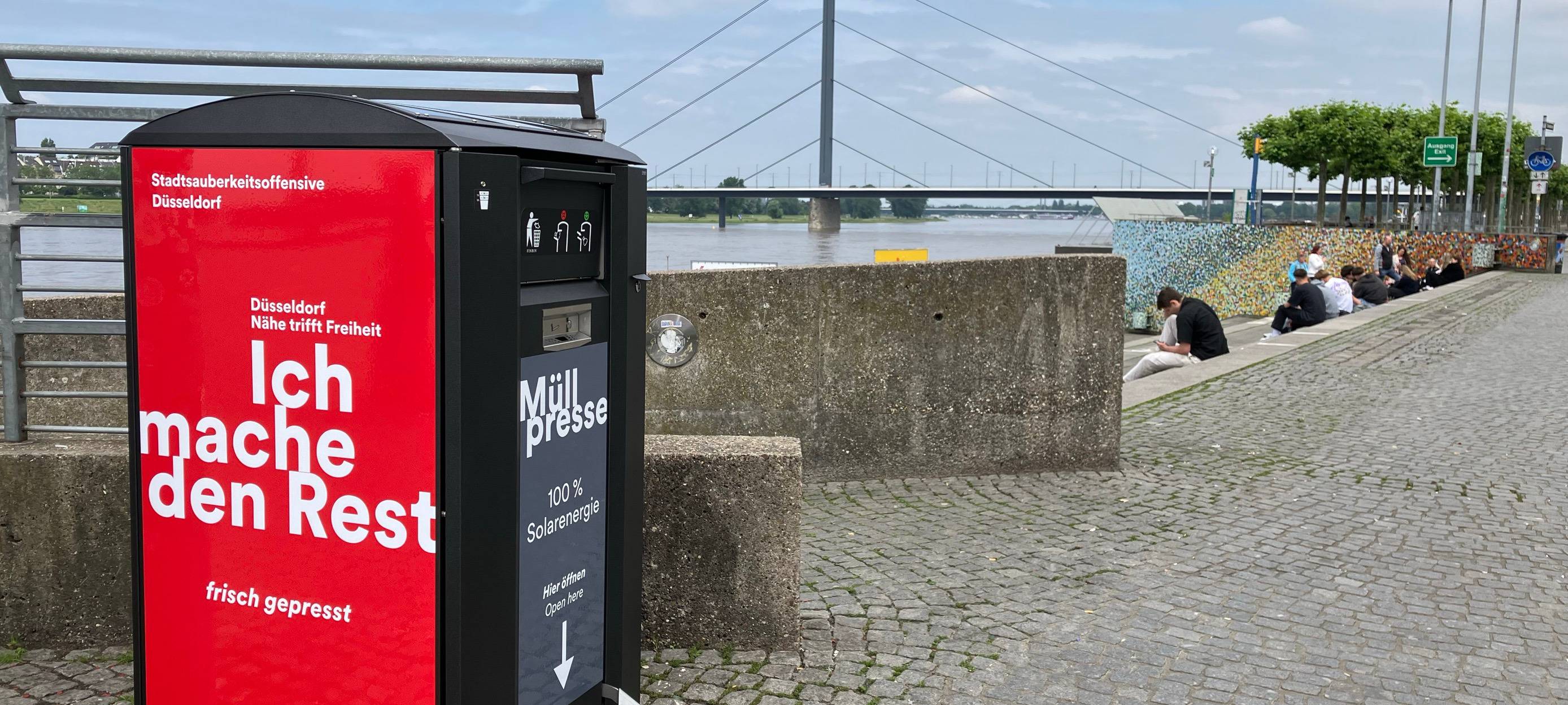 Neues Müllkonzept zur EM2024 in Düsseldorf