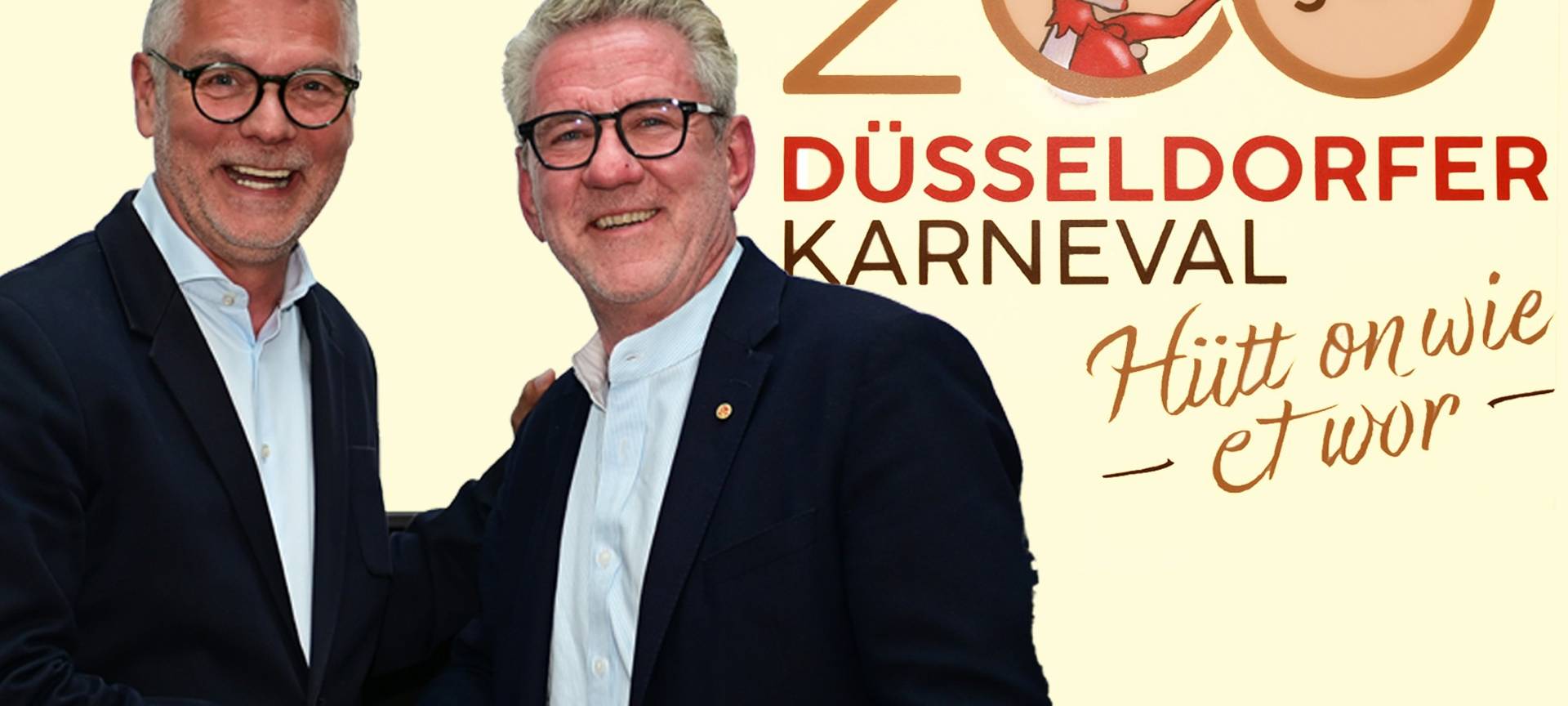 CC-Präsident Lothar Hörning gratuliert dem neuen CC-Geschäftsführer Uwe Willer.