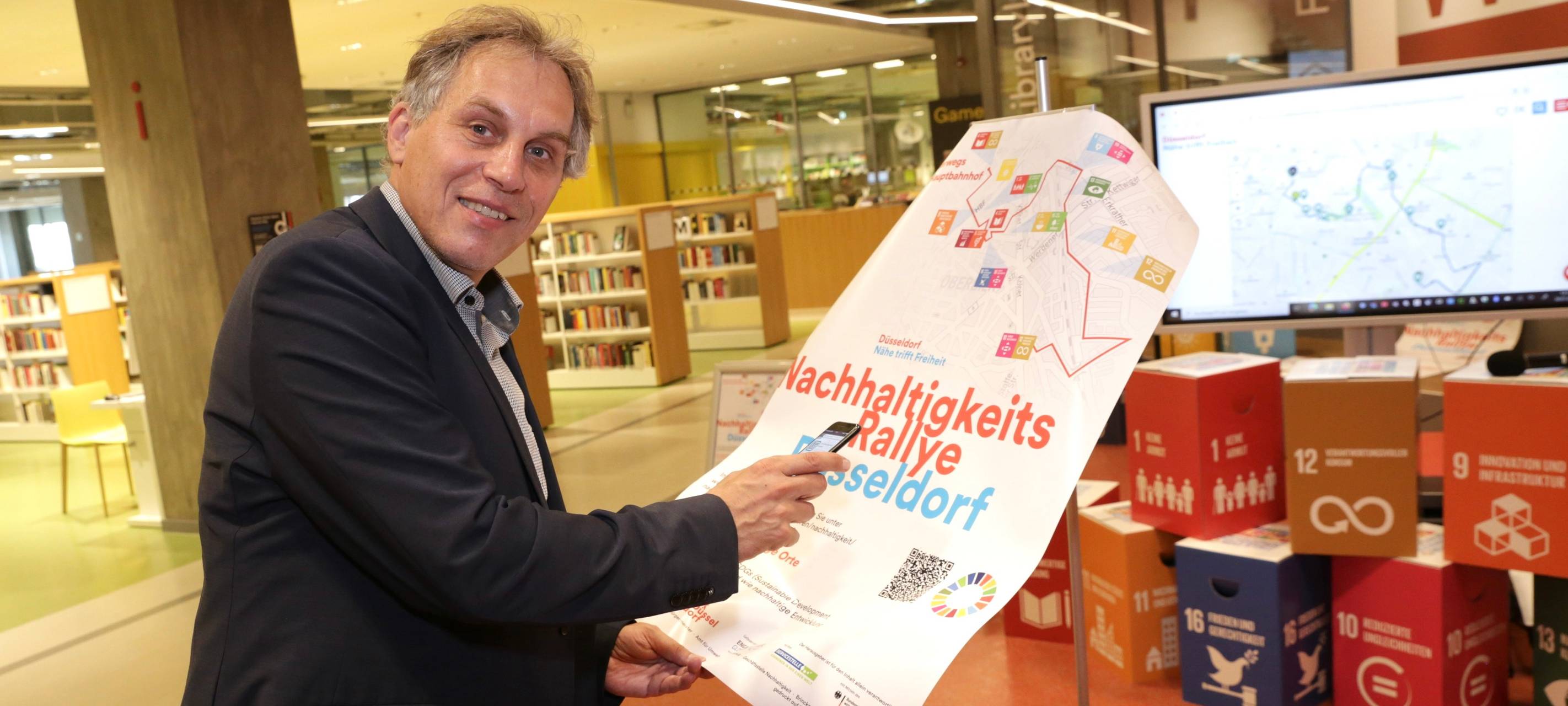 Nachhaltigkeits-Rallye rund um den Düsseldorfer Hauptbahnhof