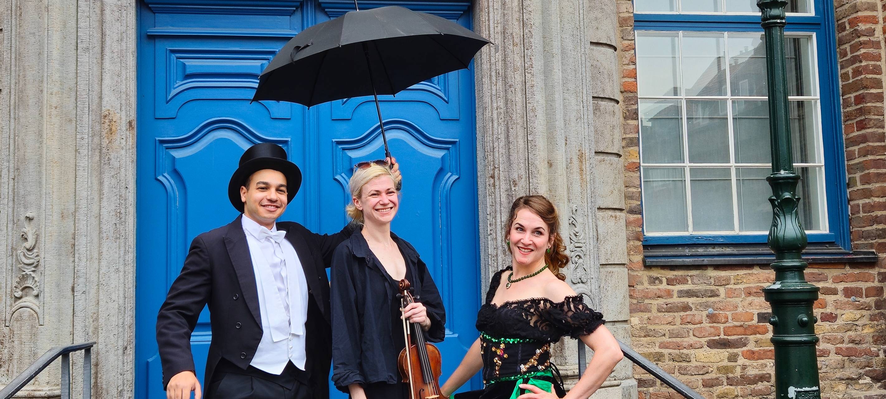 Operette auf dem Düsseldorfer Marktplatz