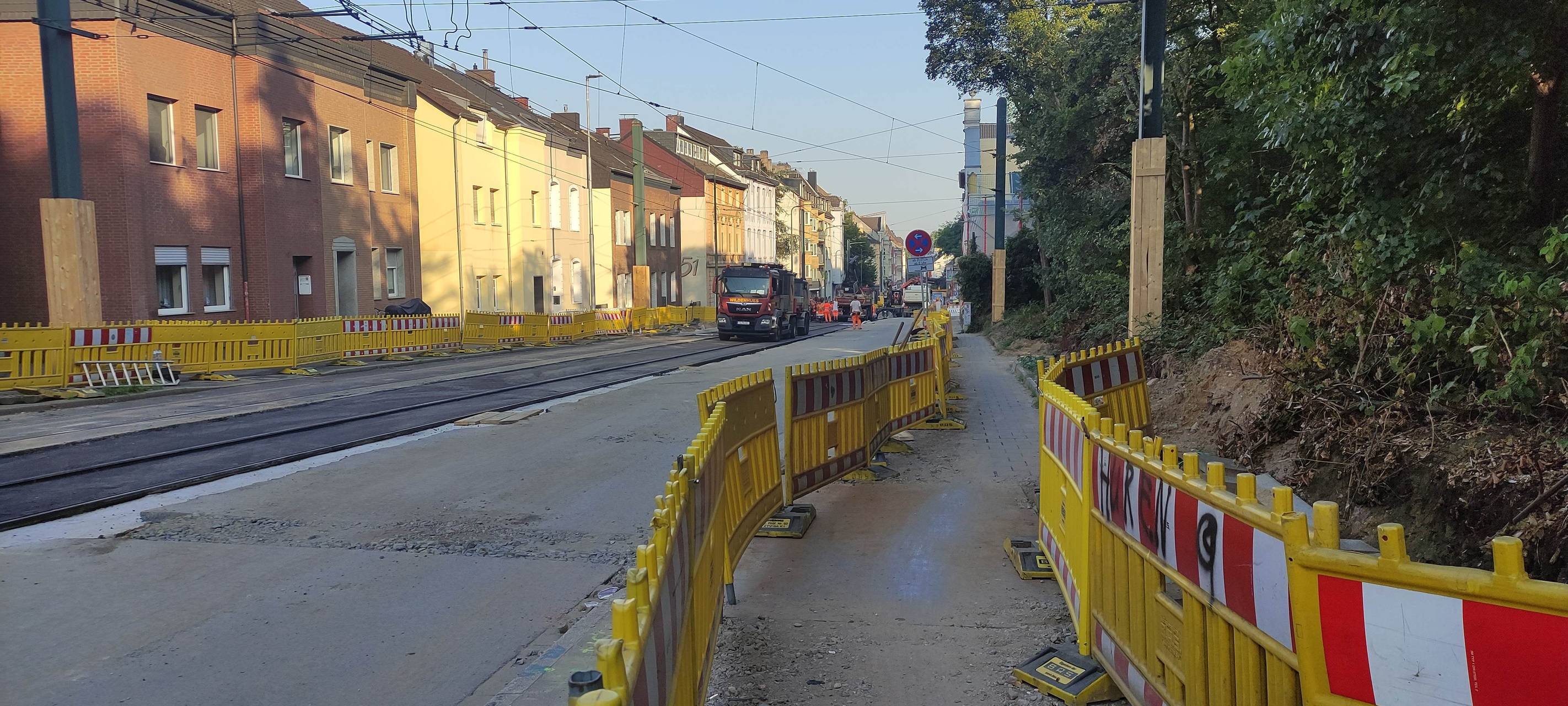 Düsseldorf: Umbau der Haltestelle "Pöhlenweg" im Zeitplan