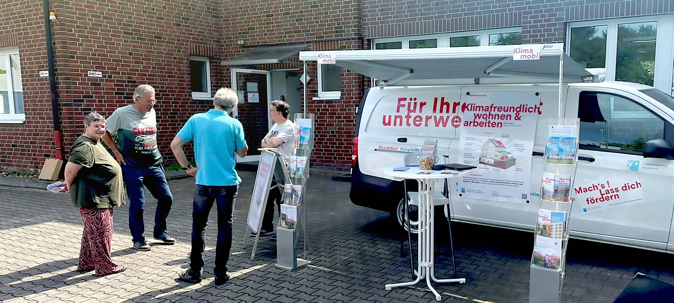 Düsseldorfer Klimamobil fährt jetzt auch zu Betrieben