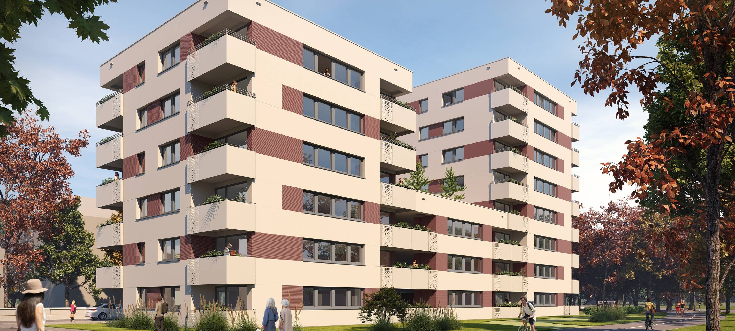 Neue Wohn-Hochhäuser in Düsseldorf-Vennhausen