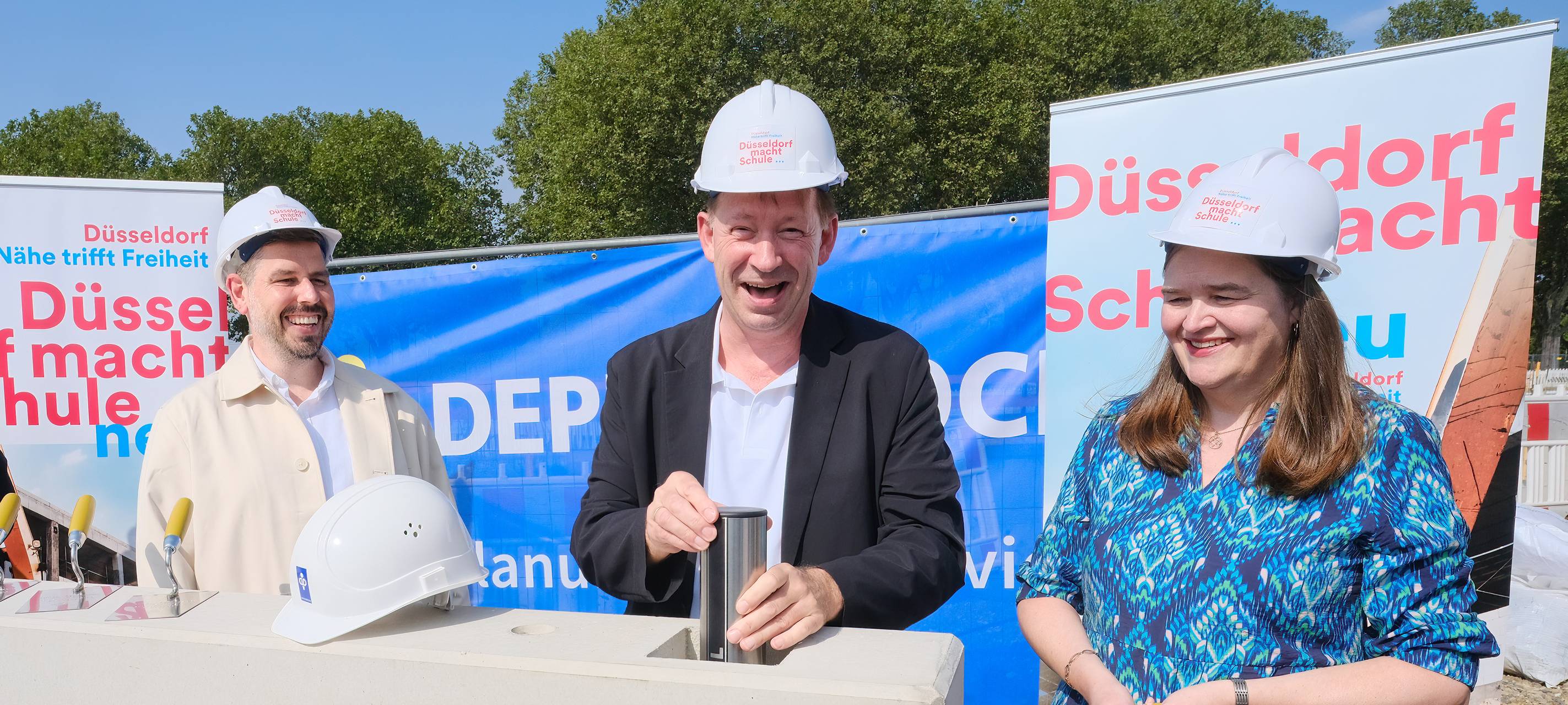 Neubau des Luisen-Gymnasiums: Grundsteinlegung und Details