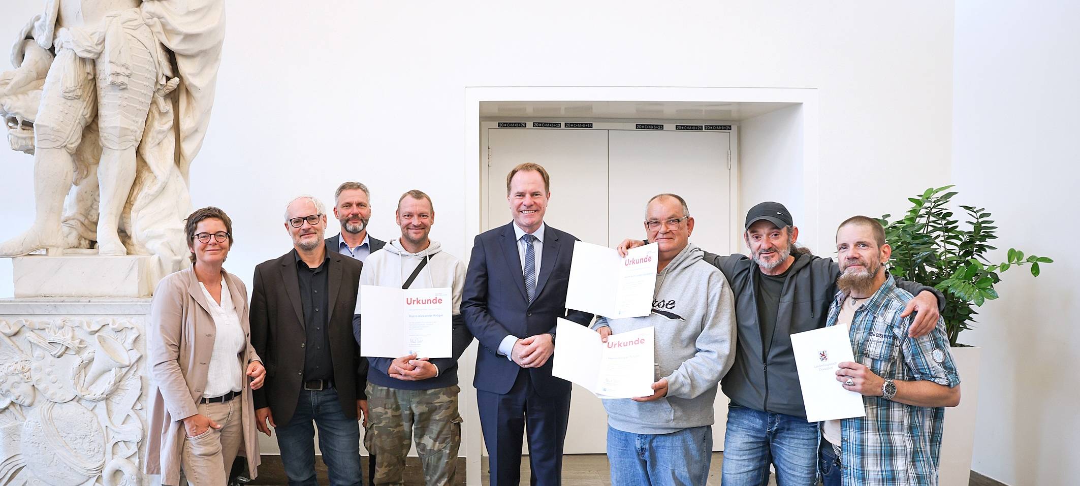 Düsseldorf: Vier Männer für Zivilcourage geehrt