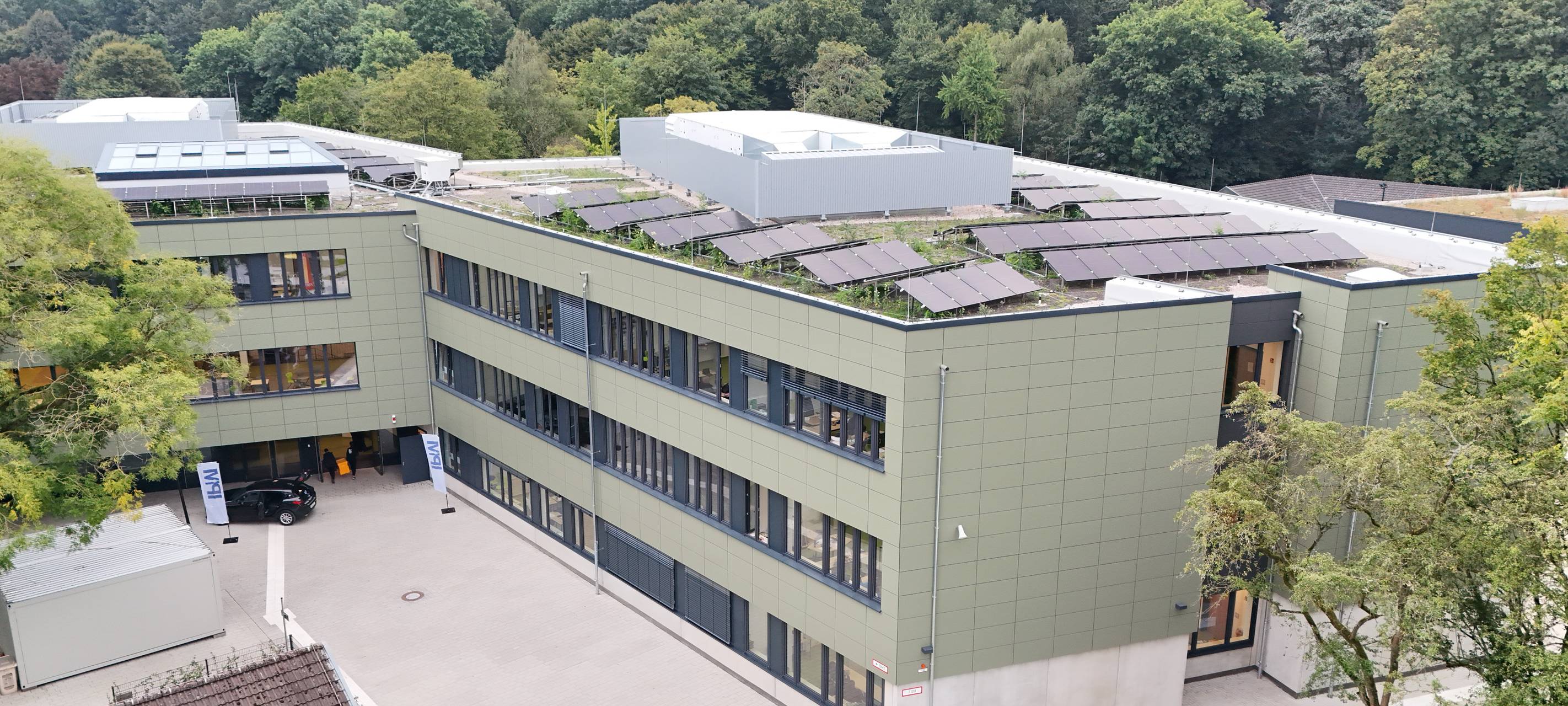 Der Schulcampus einer neuen Schule an der Vennhauser Allee.